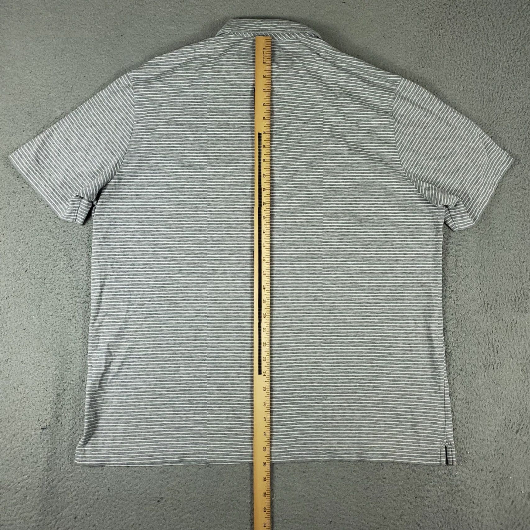 Vineyard Vines VINEYARD VINES Polo Shirt Mens XL Gray Striped Casual Short Sleeve Golf Classic Sports Size US XL / EU 56 / 4 - 5 Thumbnail