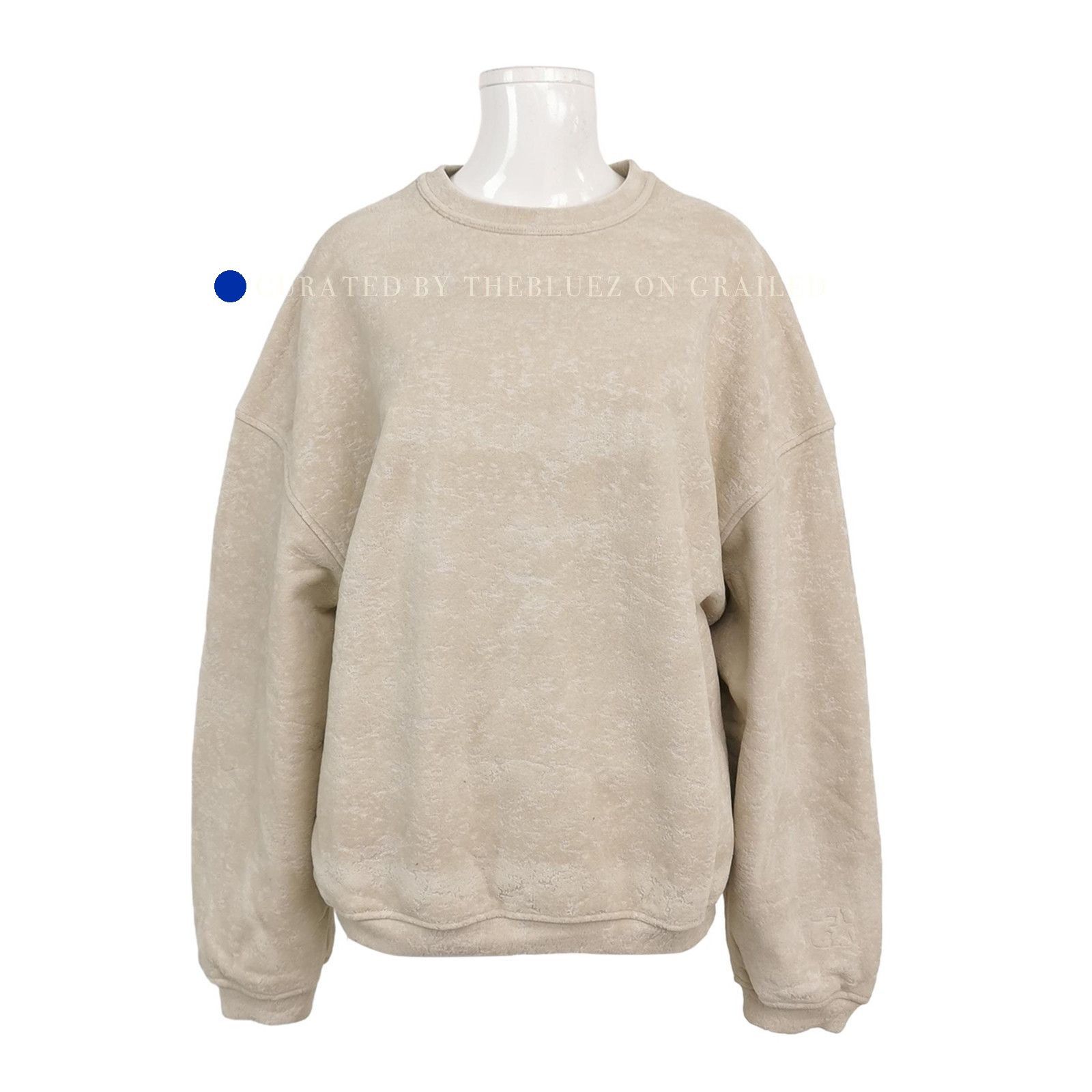 Alexander Wang Flocked Sweatshirt in Beige Size US S / EU 44-46 / 1 - 1 Thumbnail