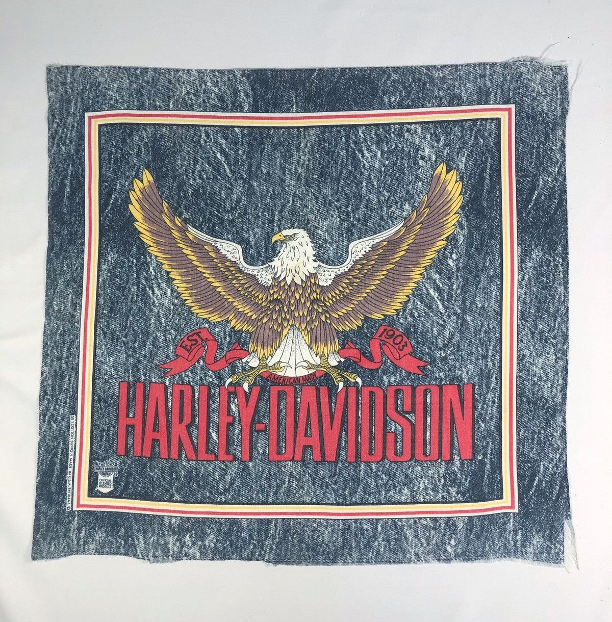 Harley Davidson Rare Vintage Harley Davidson Bandana Made in USA Size ONE SIZE - 1 Thumbnail