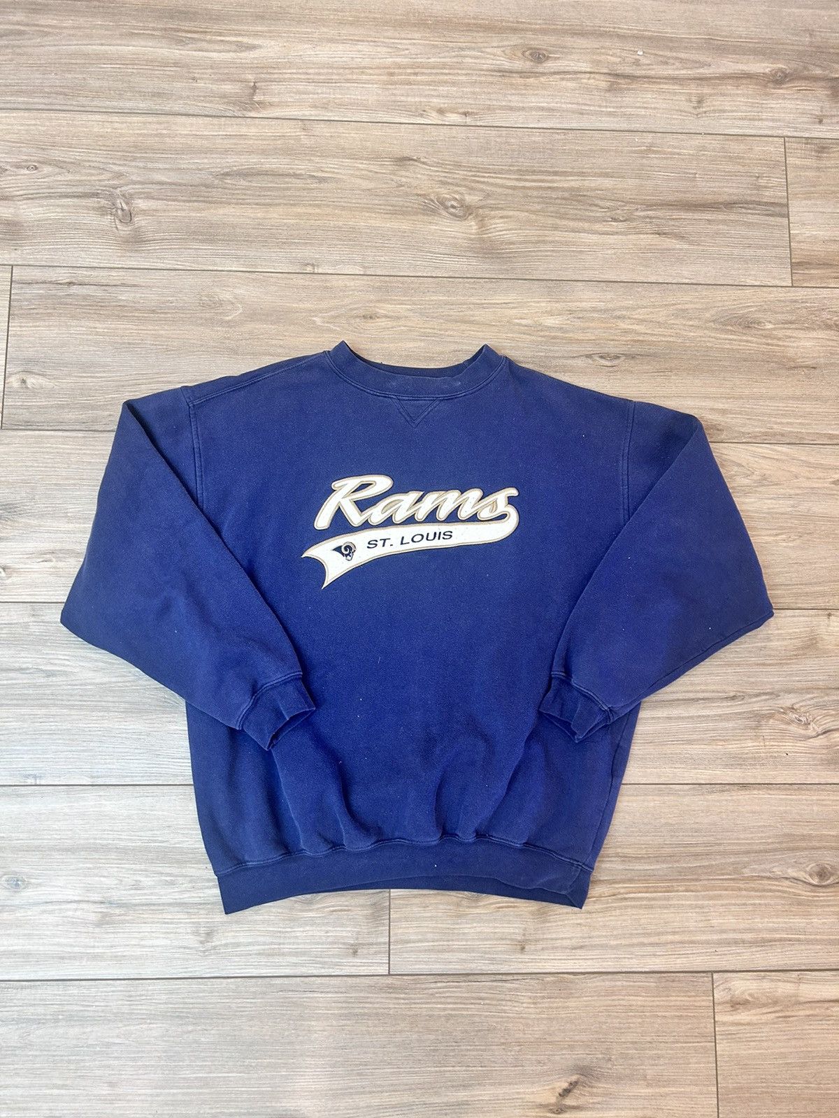 Vintage Navy Blue St. Louis Rams Crewneck Size US XL / EU 56 / 4 - 1 Thumbnail