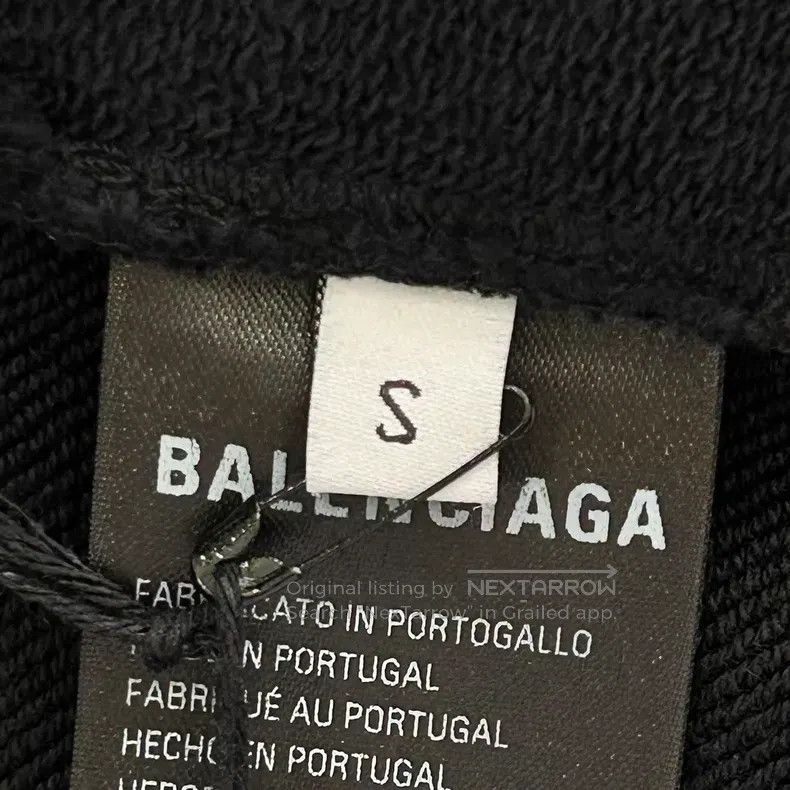 Balenciaga Balenciaga Logo Printed Black Hoodie with Front and Back D Size US S / EU 44-46 / 1 - 6 Thumbnail