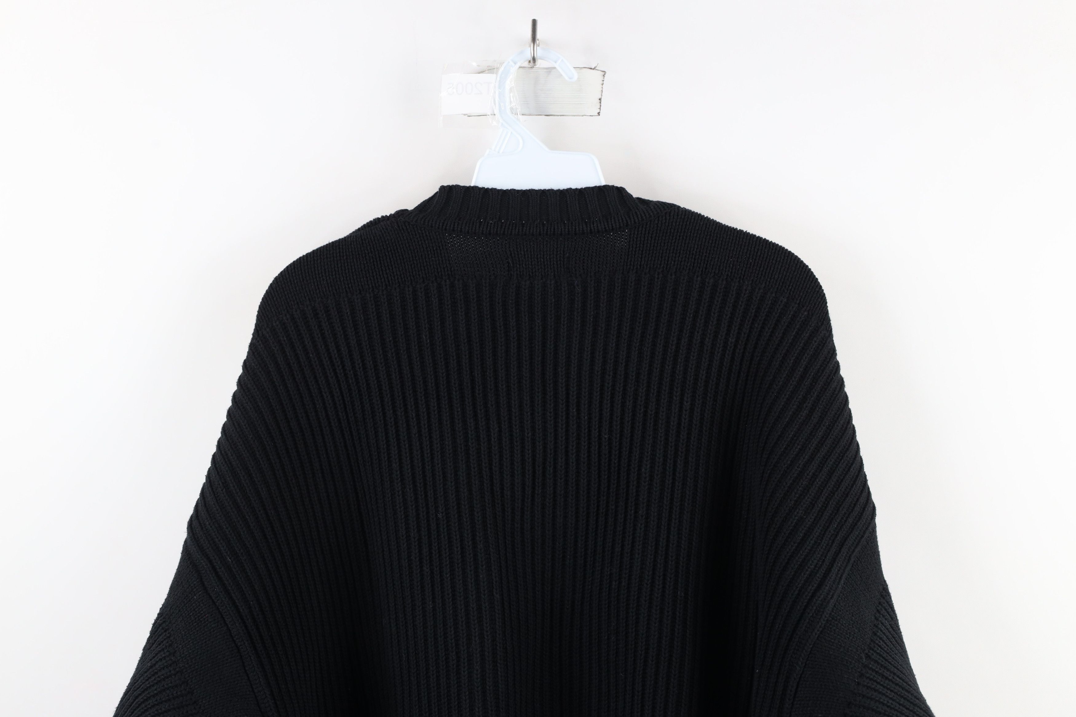 Tommy Bahama × Vintage Vintage 90s Tommy Bahama Heavyweight Ribbed Sweater Black Size US XXL / EU 58 / 5 - 6 Thumbnail