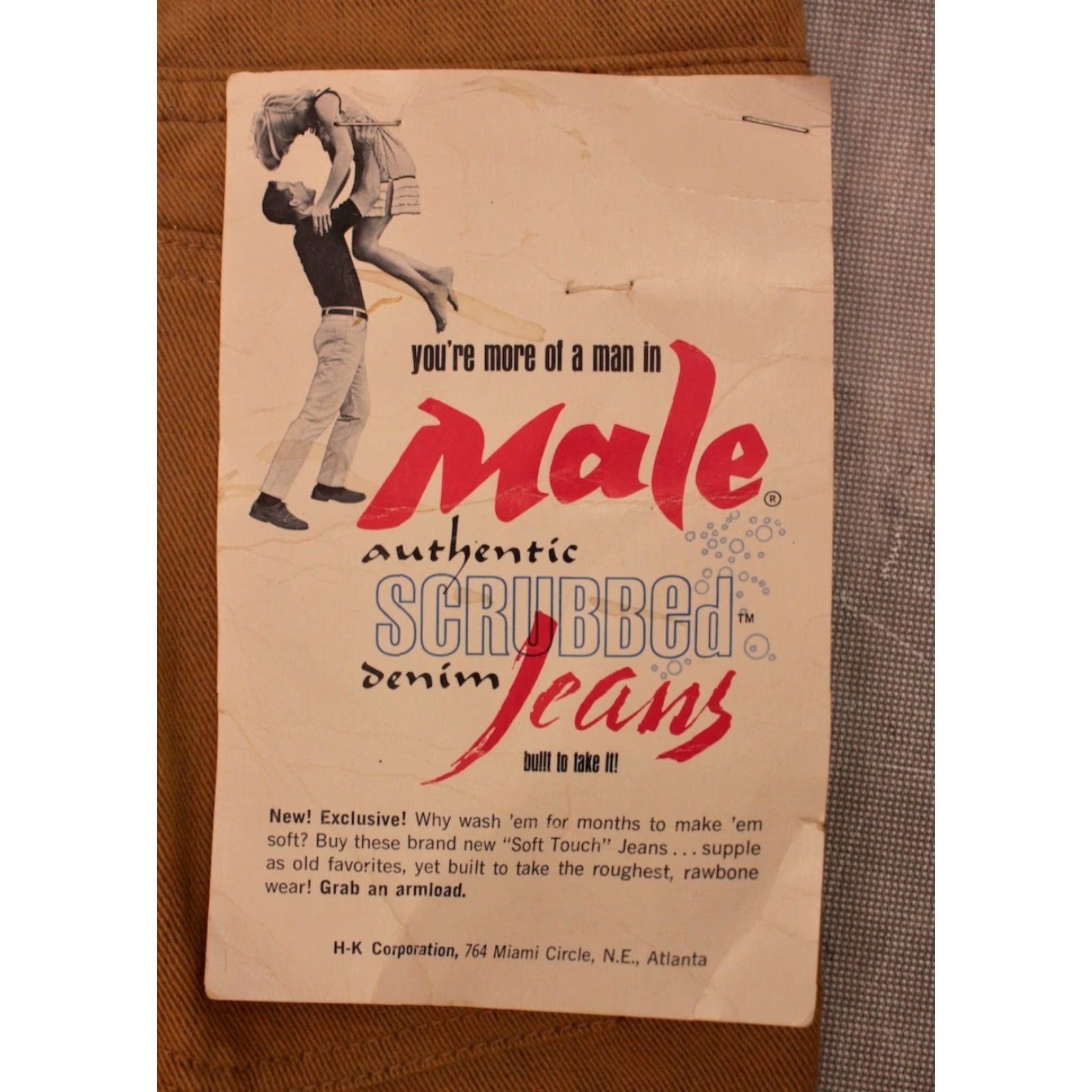 Vintage VINTAGE Men’s VTG 1960s NOS Khaki / Tan Tapered Pants Sz 29x30 60s Male Casuals Mens Size US 29 - 5 Thumbnail