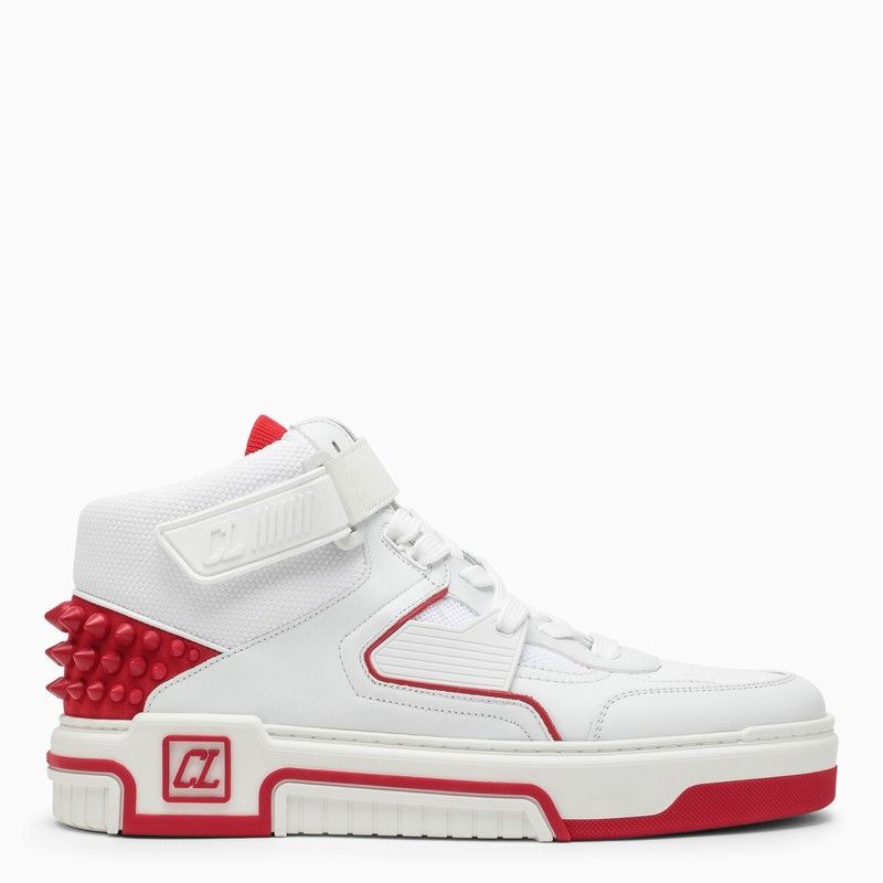image of Christian Louboutin White/red Astroloubi Mid Sneakers, Men's (Size 11)