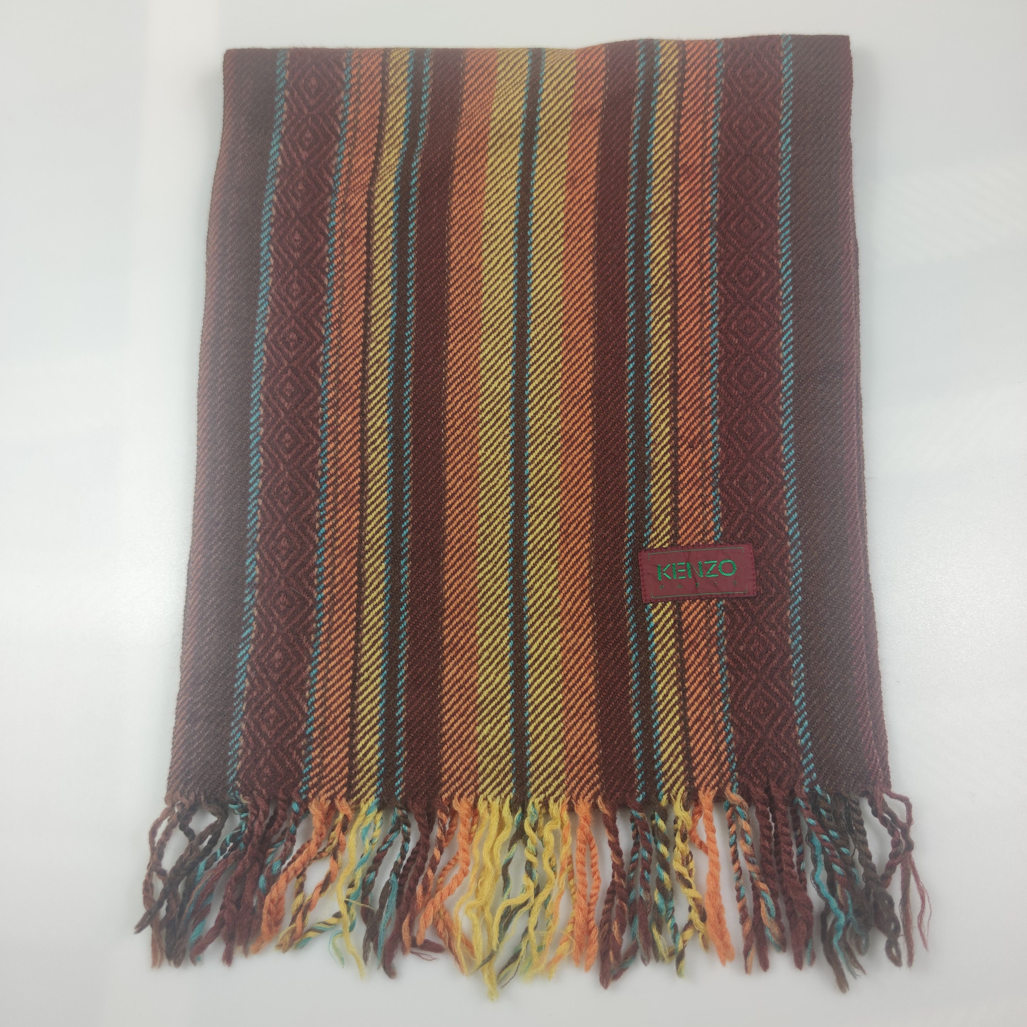 Vintage Kenzo Scarf/Muffler/Wool S431 Size ONE SIZE - 2 Thumbnail
