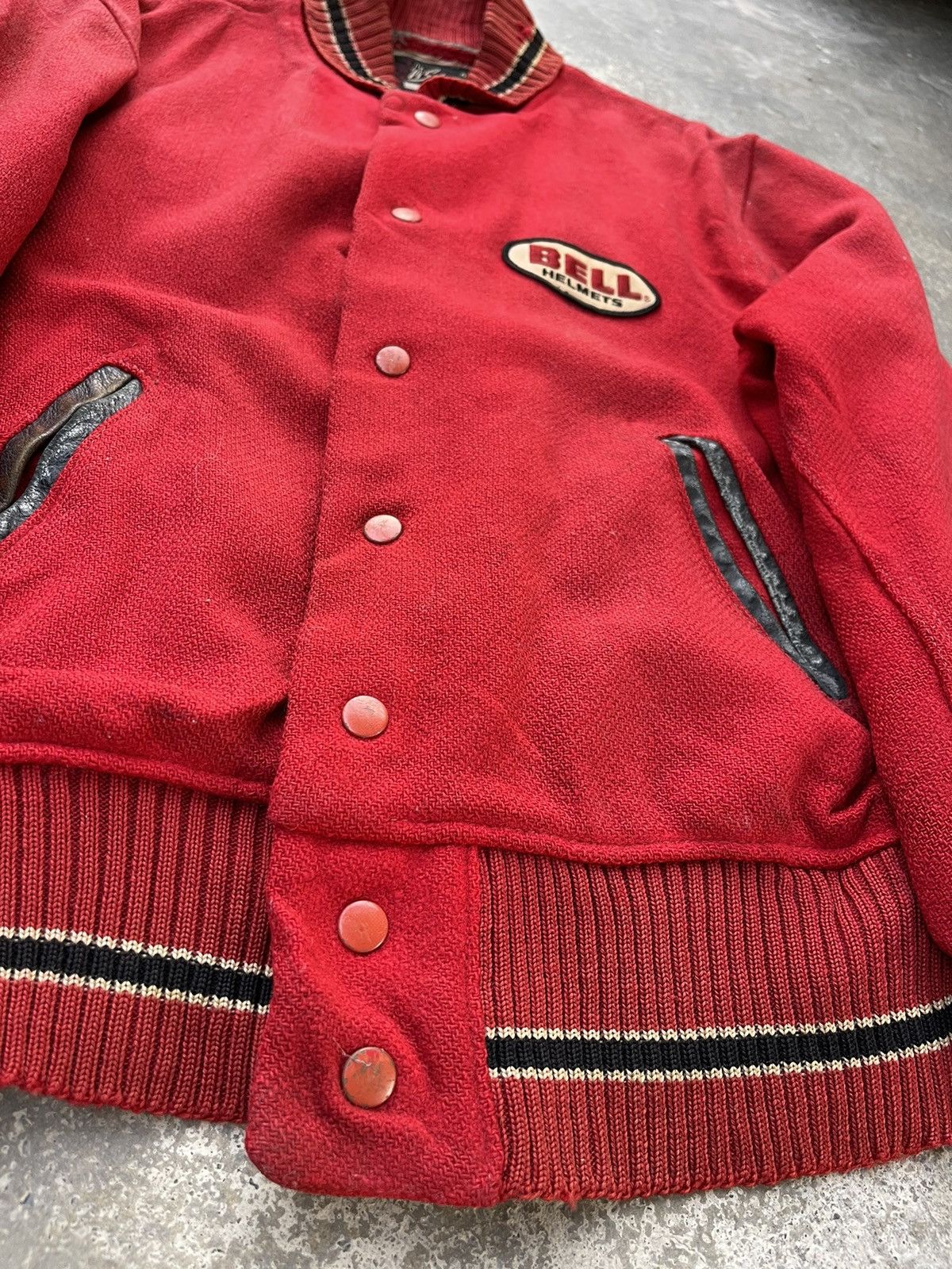 Vintage 🔥VINTAGE 70s BELL HELMETS VARSITY JACKET Size US M / EU 48-50 / 2 - 17 Thumbnail