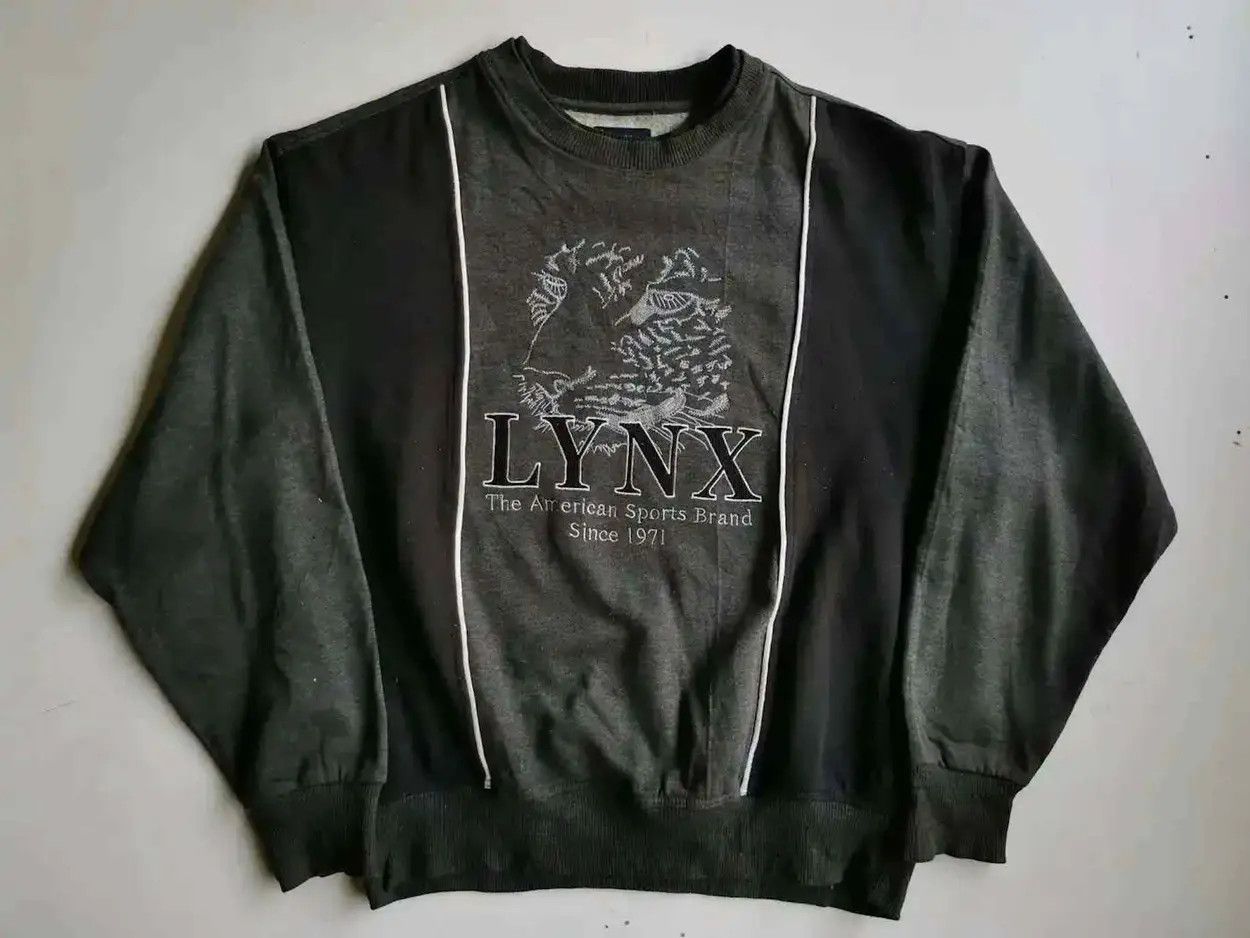 Vintage Vintage Lynx Big Logo Sweatshirt Size US M / EU 48-50 / 2 - 1 Thumbnail