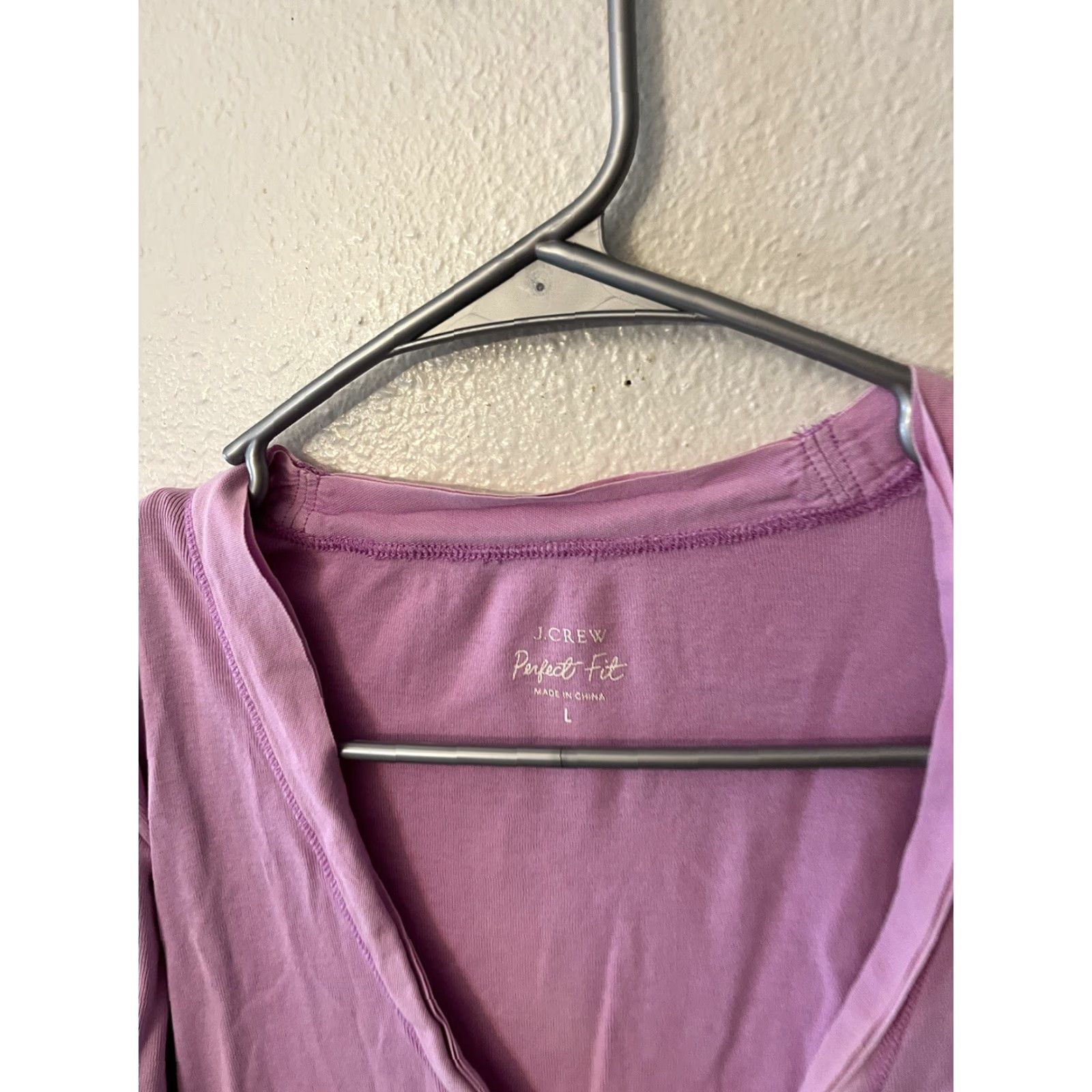 J.Crew J.CREW Cardigan Sweater - Women - Large - Purple Knit Cotton - Long Sleeve - Casual Knitwear with Contrast Trim - Regular Fit Size L / US 10 / IT 46 - 2 Thumbnail