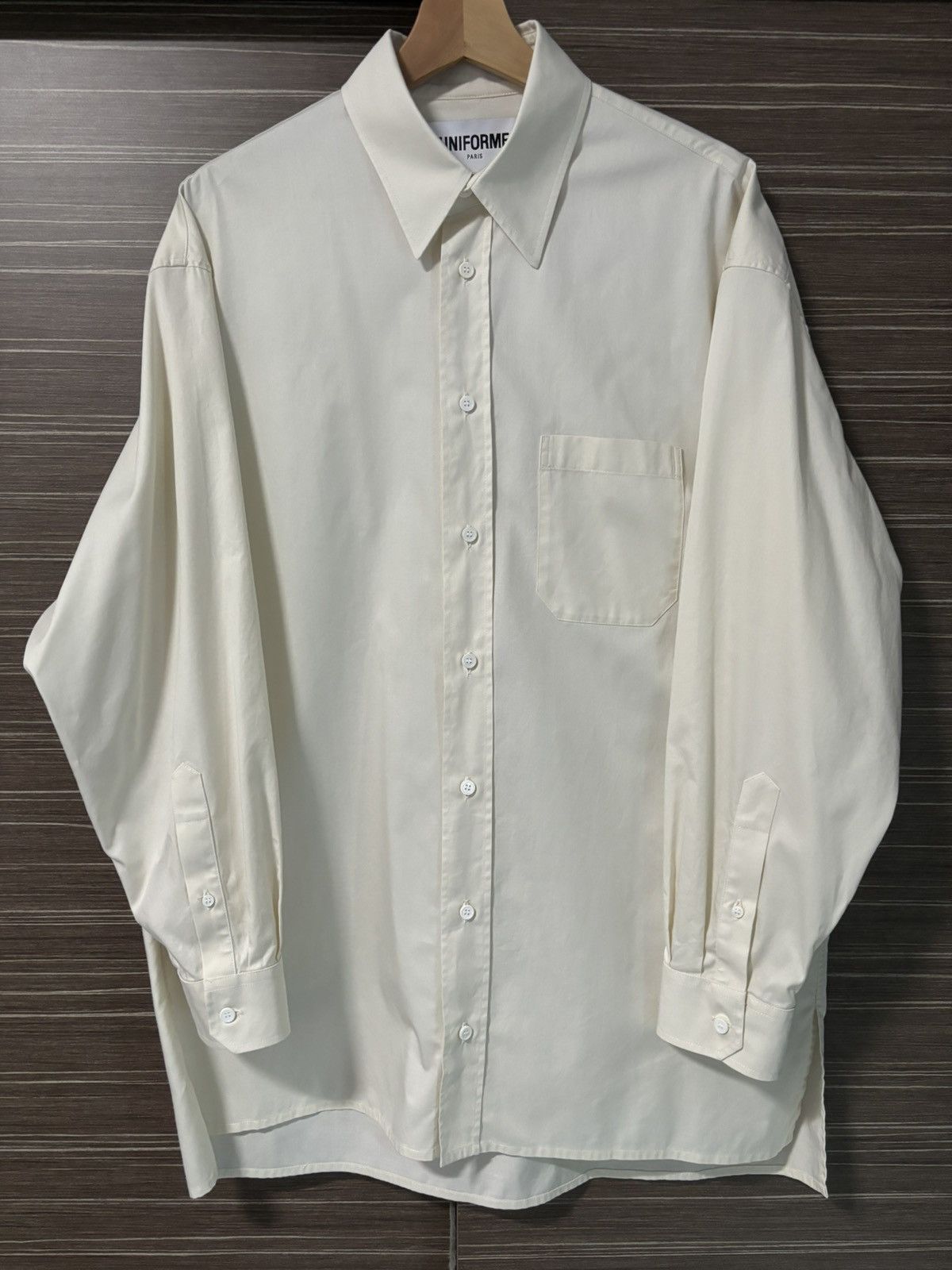 Other Uniforme Paris Beige Cotton Shirt Size US M / EU 48-50 / 2 - 1 Thumbnail
