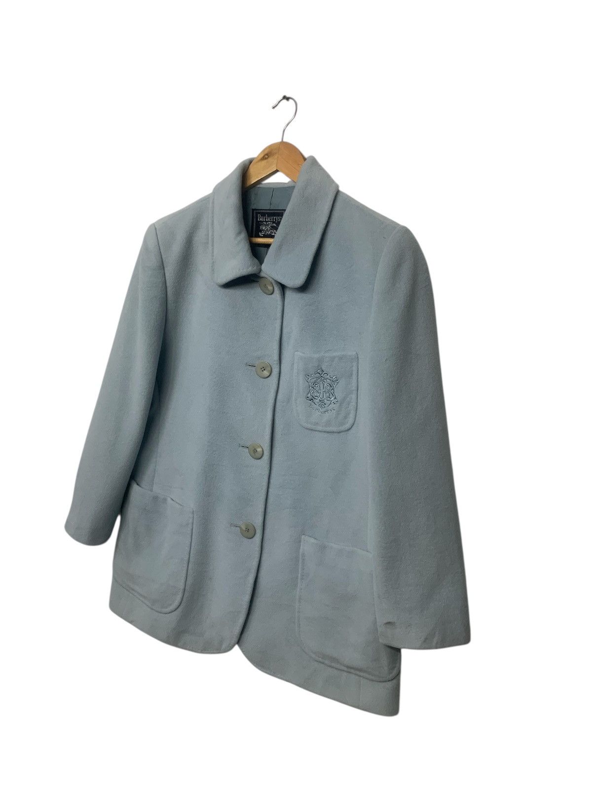Burberry Vintage 90's Burberry's Button Ups Wool Jacket Size L / US 10 / IT 46 - 2 Thumbnail