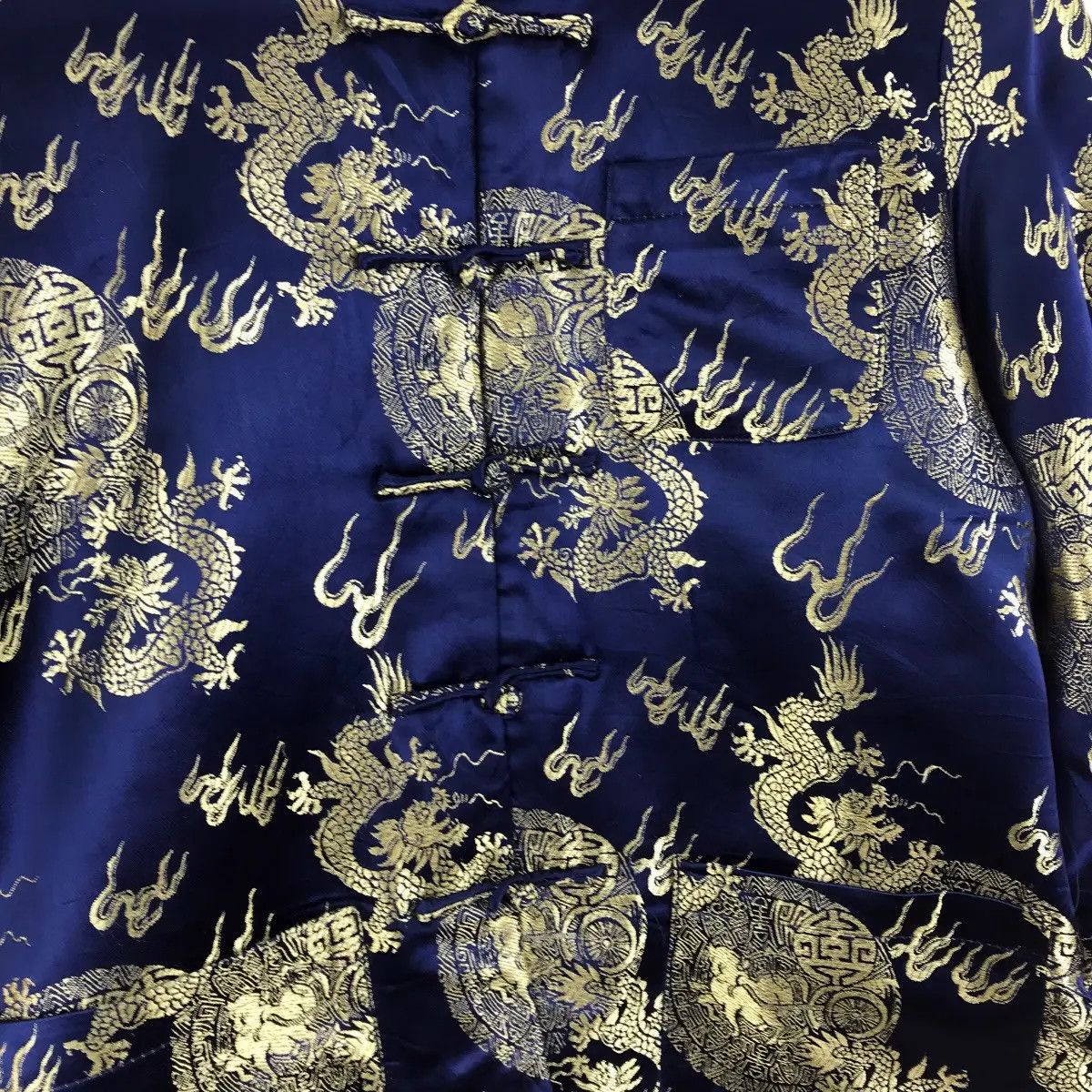 Vintage 80’ SUKAJAN JAPAN YAKUZA Gold Dragon Jacket Coat