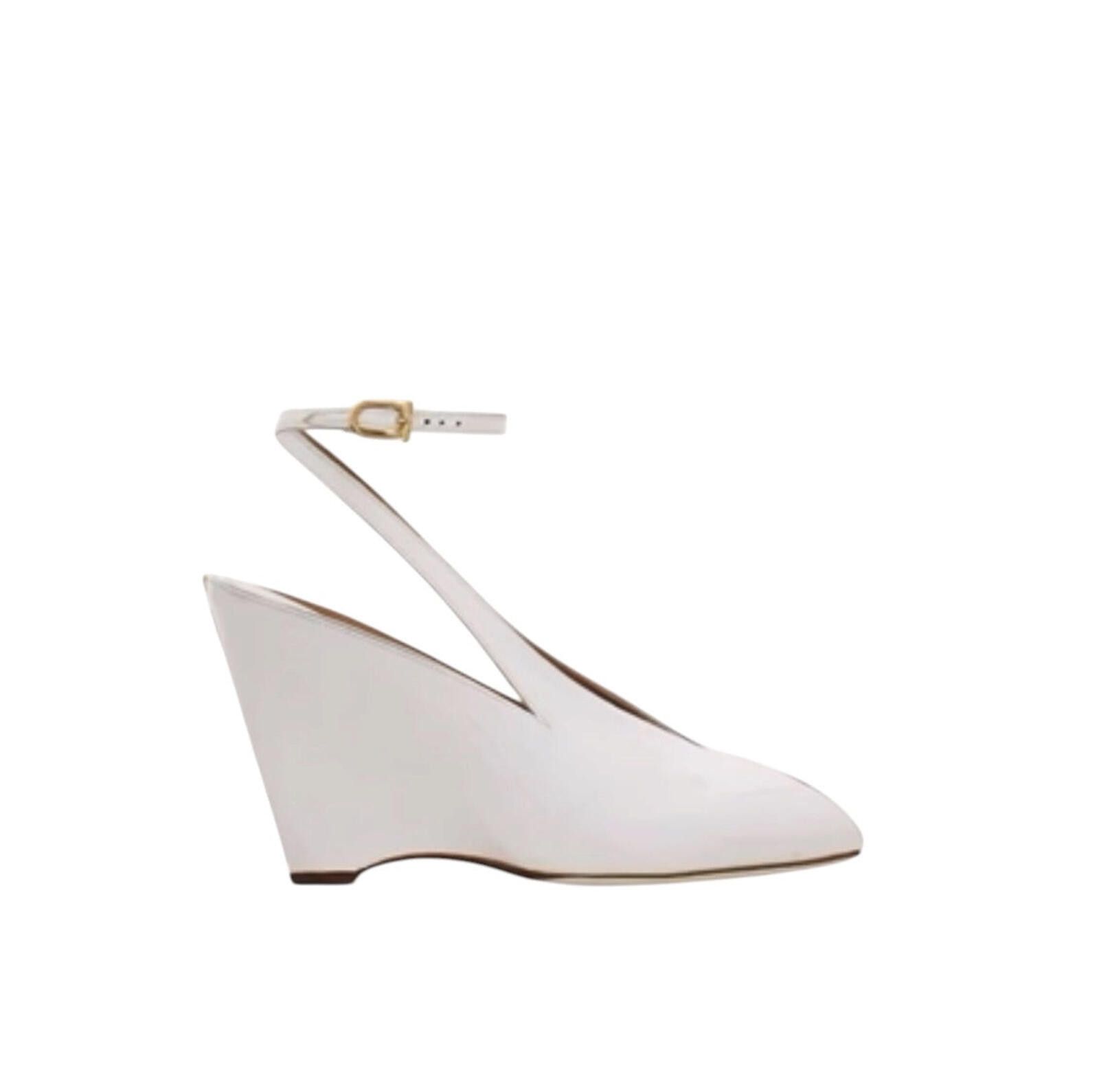 Salvatore Ferragamo Ferragamo Peep Toe Wedge Sandal Size ONE SIZE - 1 Thumbnail