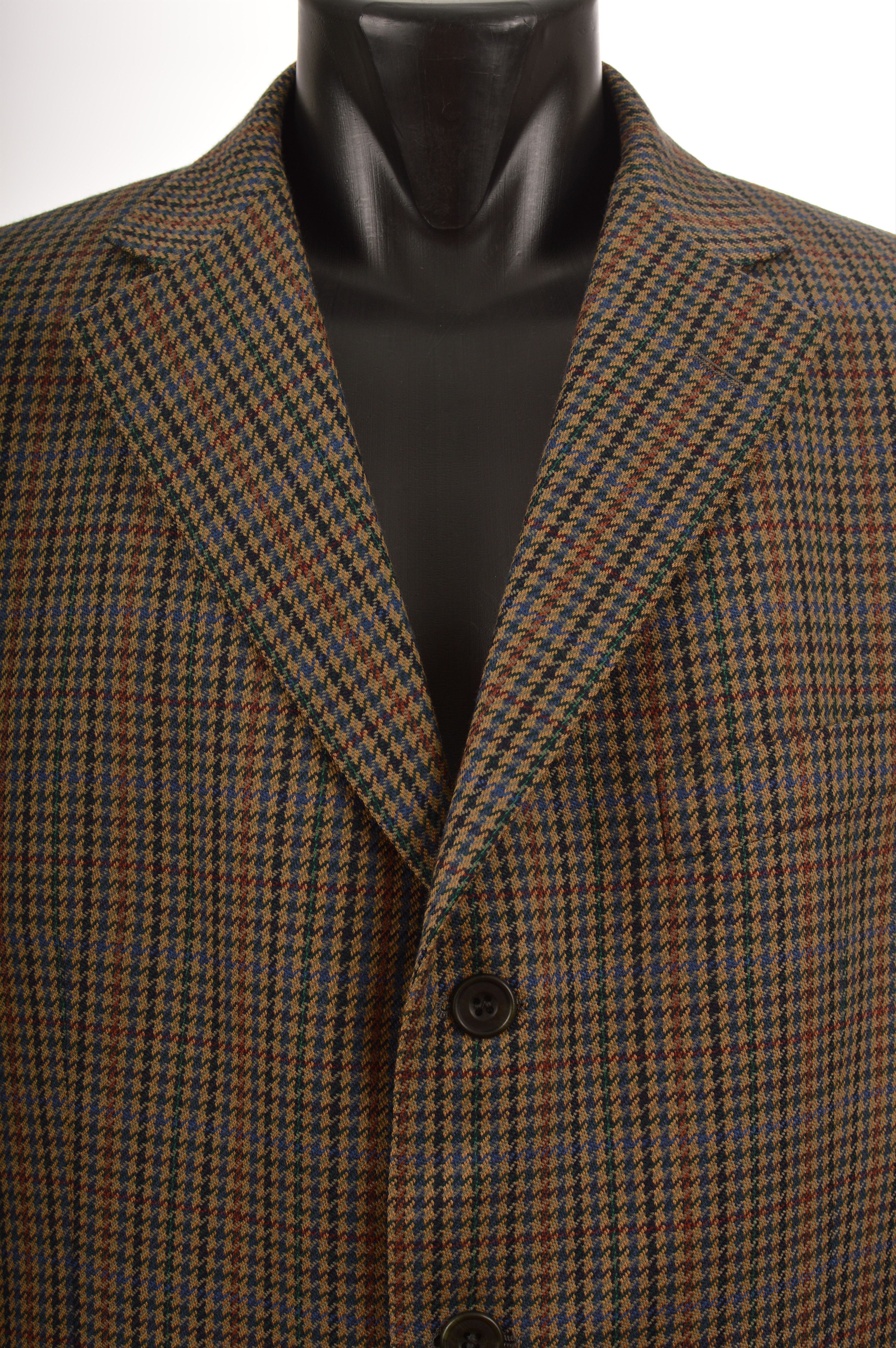 DAKS Daks Signature Vintage Houndtooth Blazer Jacket Size 42S - 2 Thumbnail
