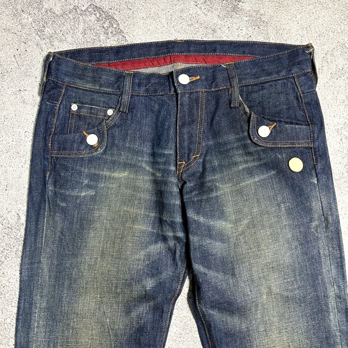 Japanese Brand Vintage Denim Flared Hummel Size US 29 - 3 Thumbnail