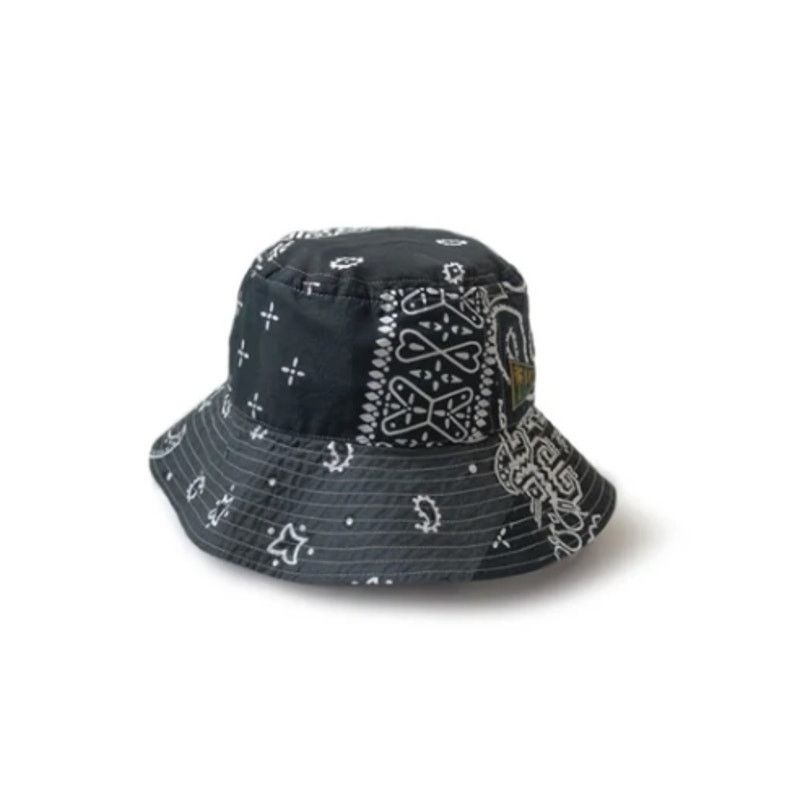 Kapital Bandana Patchwork Bucket Hat (Long Brim)