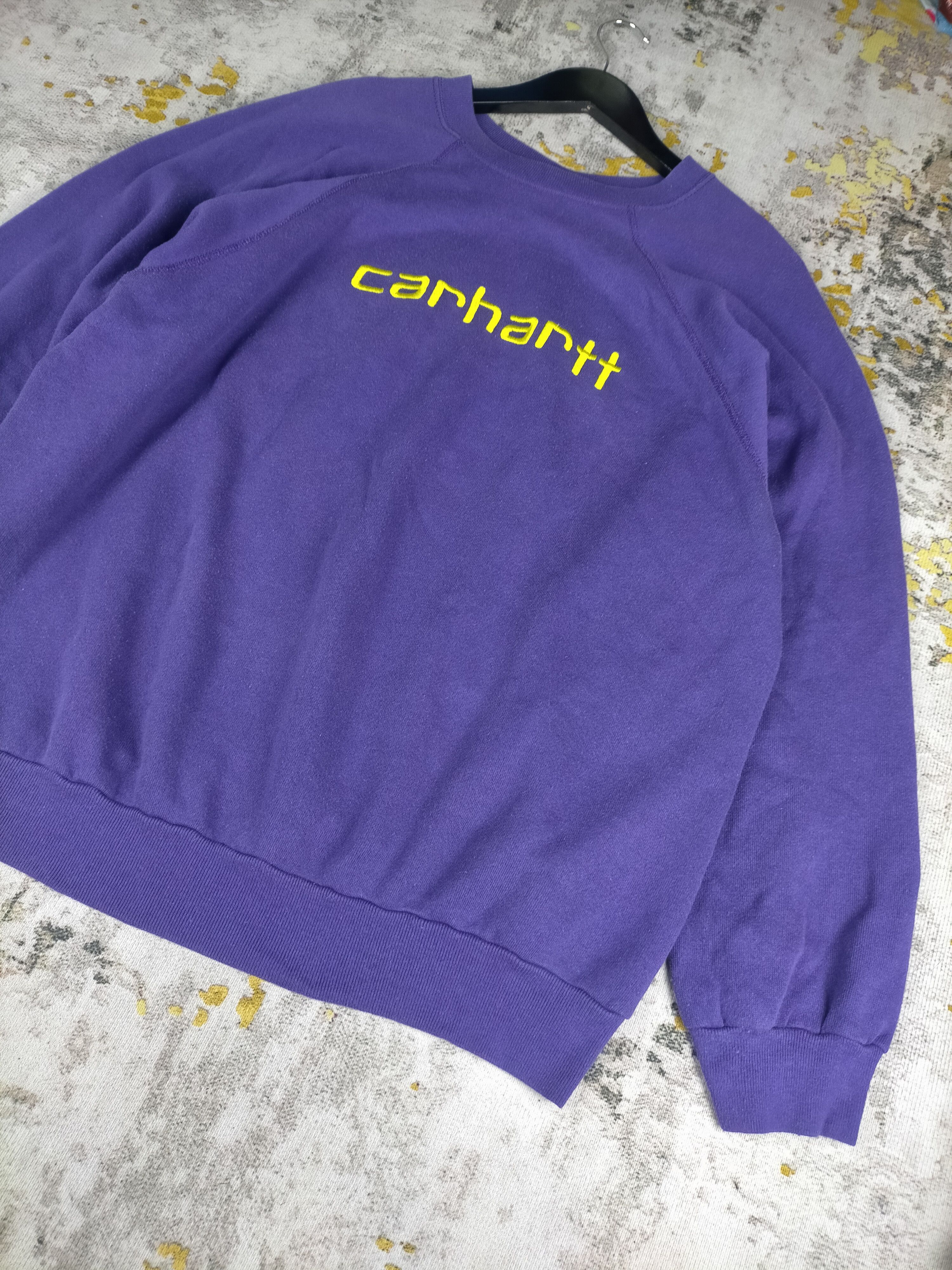 Carhartt 🔥90s Vintage Carhartt Spell out Sweatshirt Size US XL / EU 56 / 4 - 3 Thumbnail
