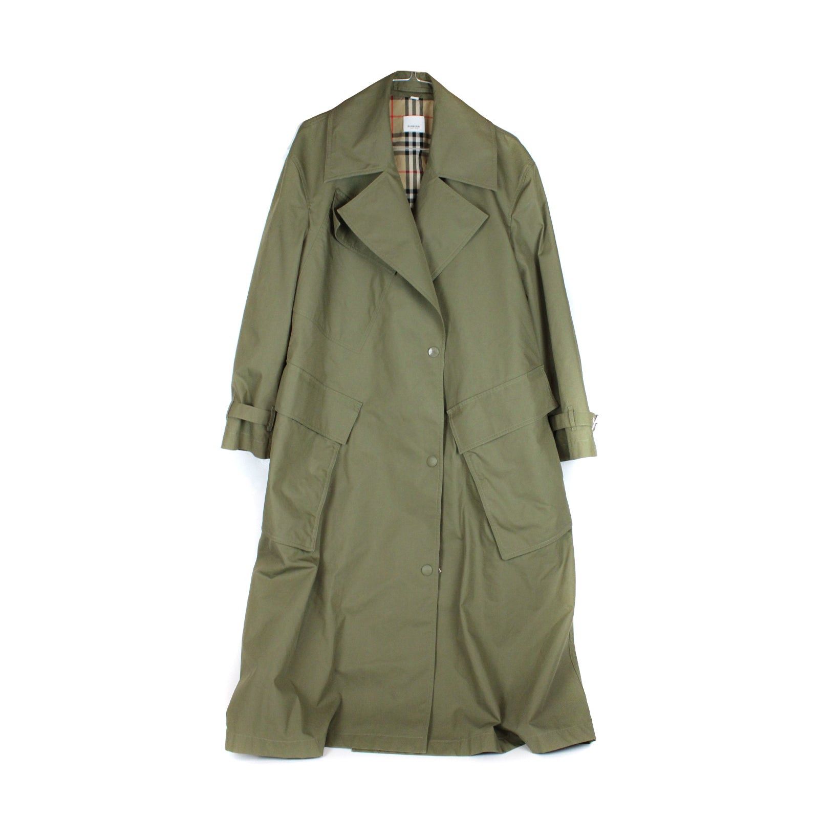 image of Burberry - Technical Gabardine Trench Coat (T36) in Khaki, Women's (Size XS)