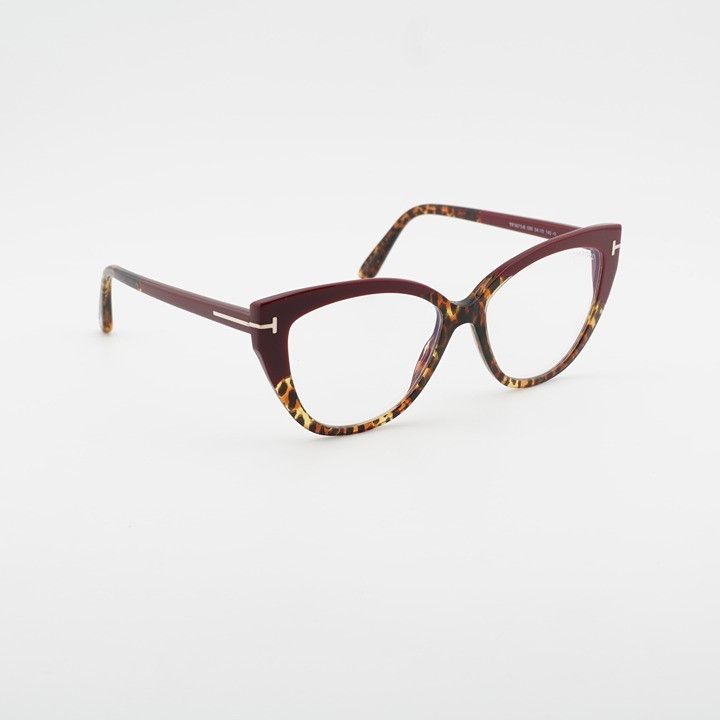Tom Ford Tom Ford FT5673-B 056 Eyeglasses Bordeaux 54mm Cat Eye Size ONE SIZE - 1 Thumbnail