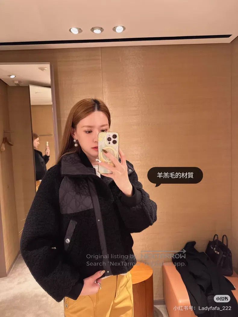 Hermes Hermes Black Teddy Fleece Patchwork Coat Jacket Size XS / US 0-2 / IT 36-38 - 9 Thumbnail