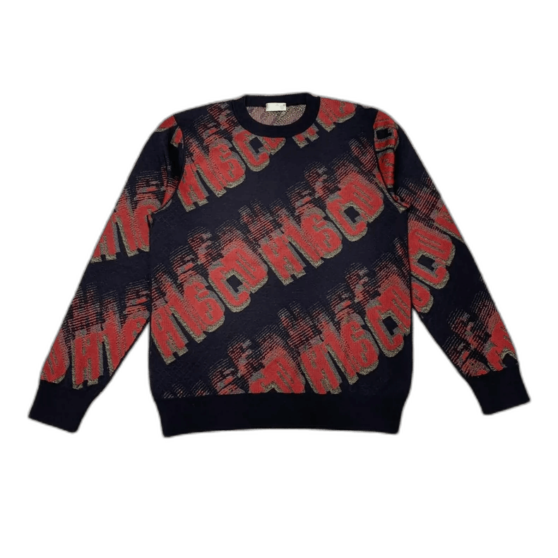 Dior Dior CD Letter Printed Knit Sweater-yf Size US L / EU 52-54 / 3 - 1 Thumbnail