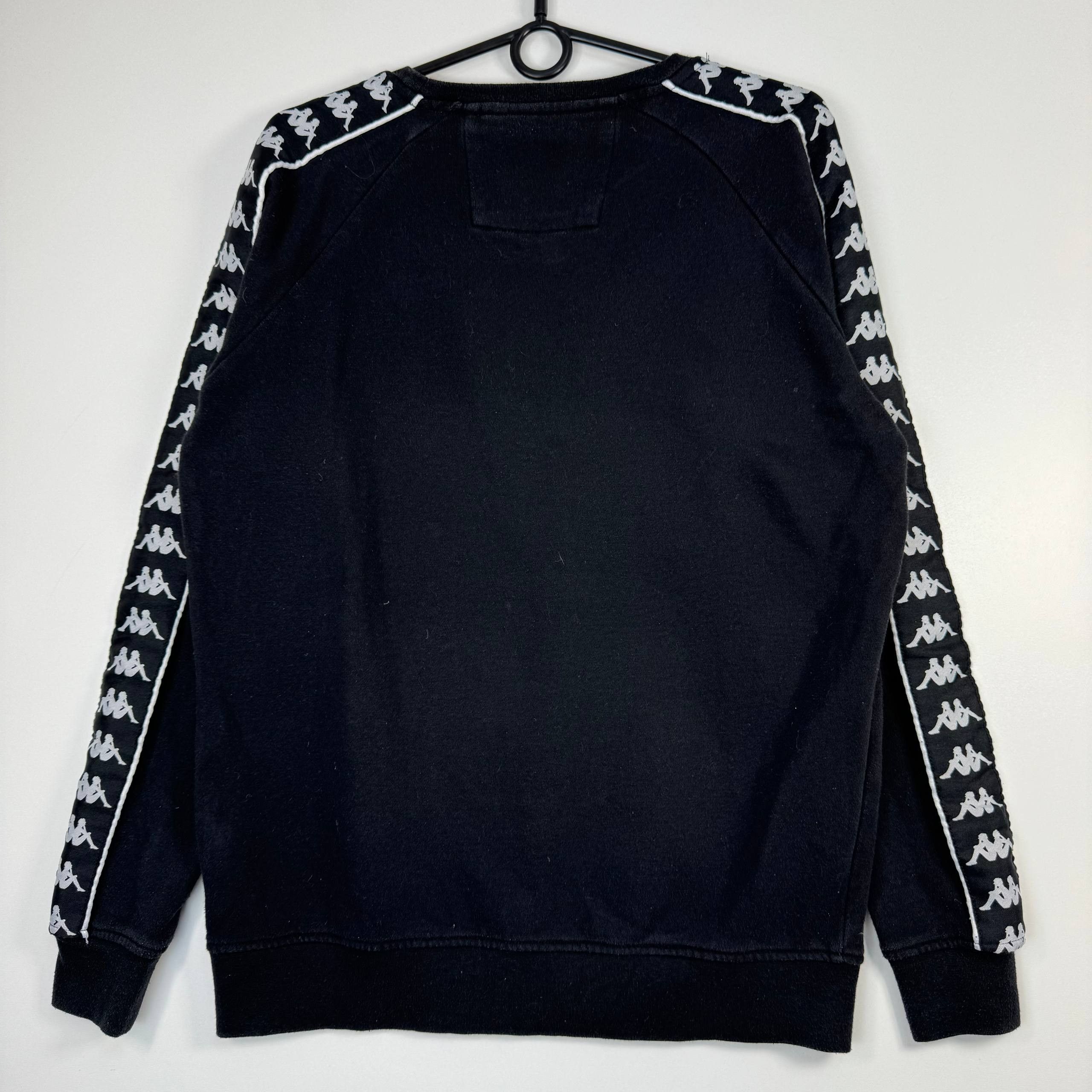 Kappa Kappa Logo Crewneck Sweatshirt Black White Mens Size M Size US M / EU 48-50 / 2 - 6 Thumbnail