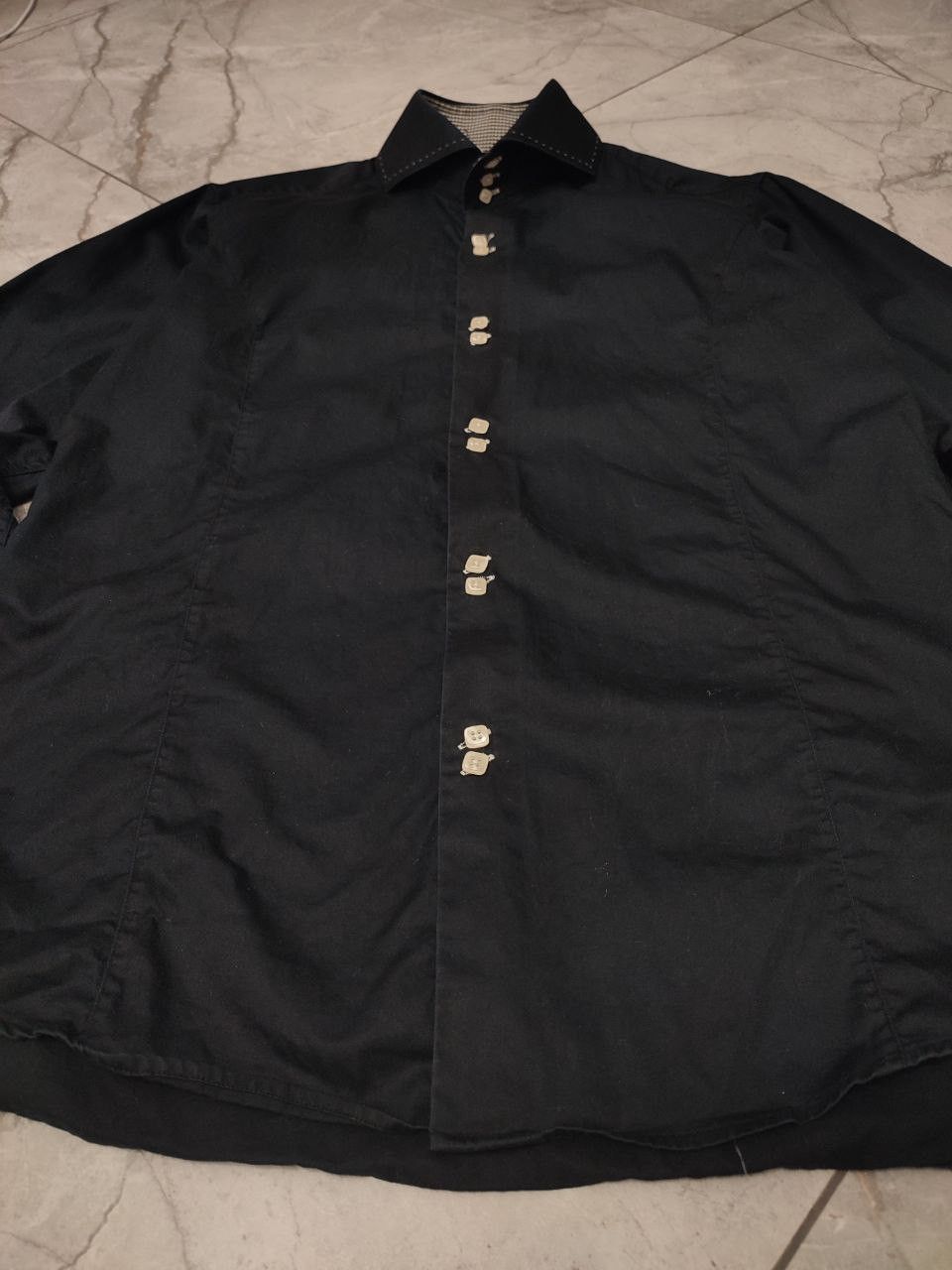 Other Mens Claudio Lugli Couture Full Buttoned Black Shirt Size L Size US L / EU 52-54 / 3 - 4 Thumbnail