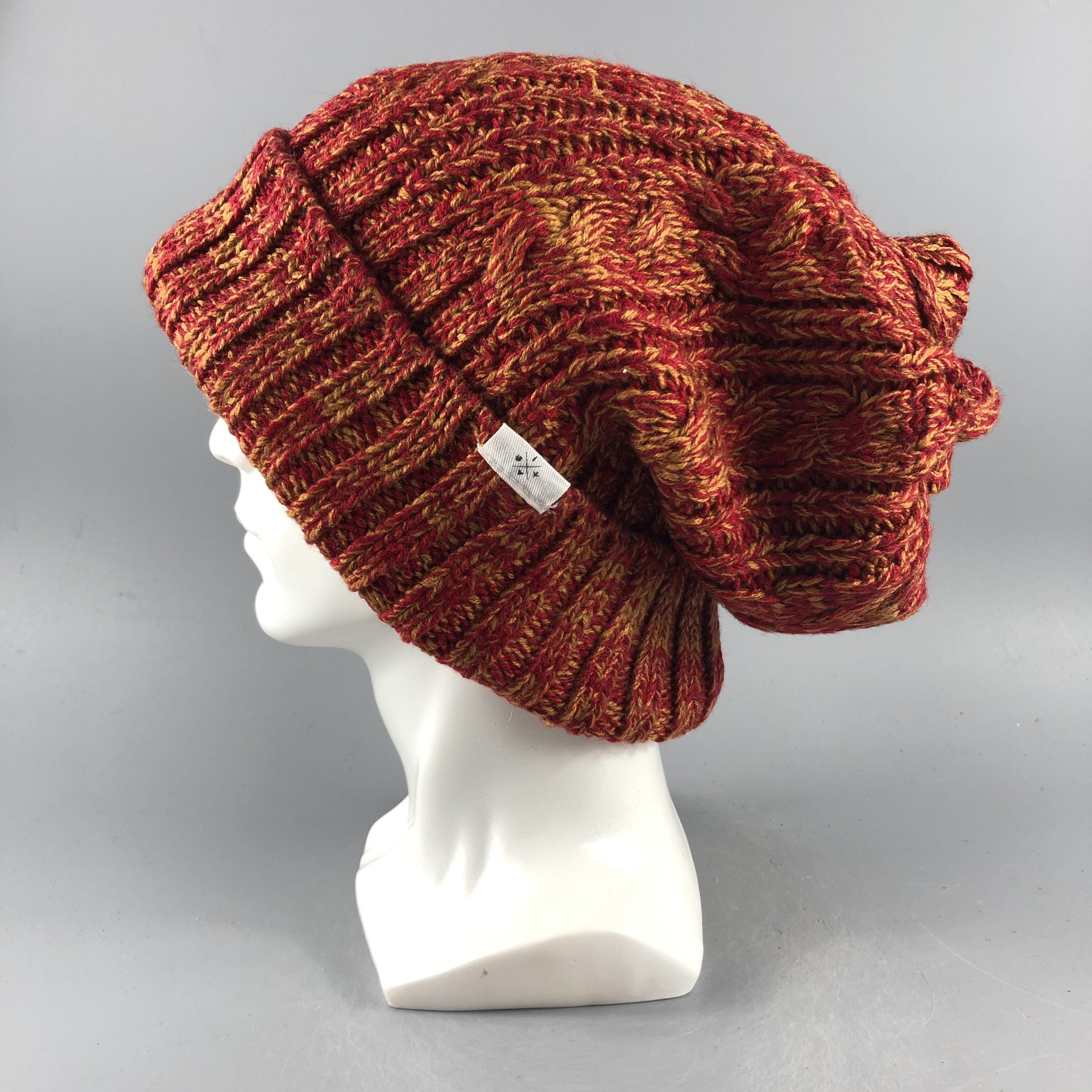 Japanese Brand × Vintage Ficouture Slouchy Beanie Snow Hat Snow Cap -D250 Size ONE SIZE - 2 Thumbnail