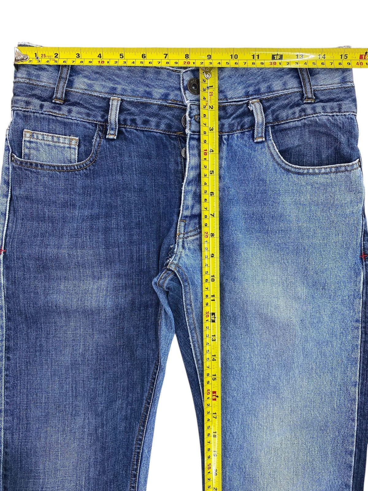 Desigual Double Knee Unique Faded Look Style Straight Cut Jeans Size US 30 / EU 46 - 8 Thumbnail