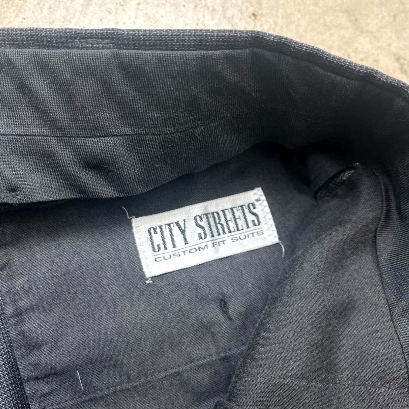 Vintage VINTAGE 80s Trousers Mens 32x29 Wool Blend Pleated Talon Zip Size US 32 / EU 48 - 2 Thumbnail