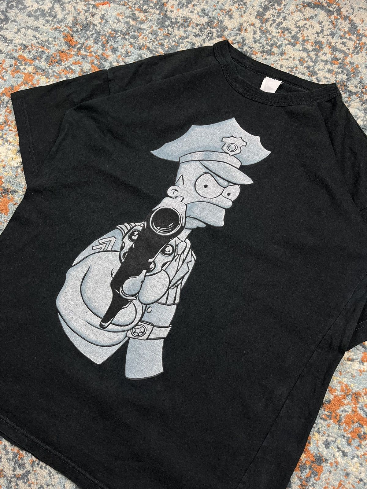The Simpsons × Vintage Vintage 90s The Simosons Homer Simpson cop graphic tee Size US L / EU 52-54 / 3 - 3 Thumbnail