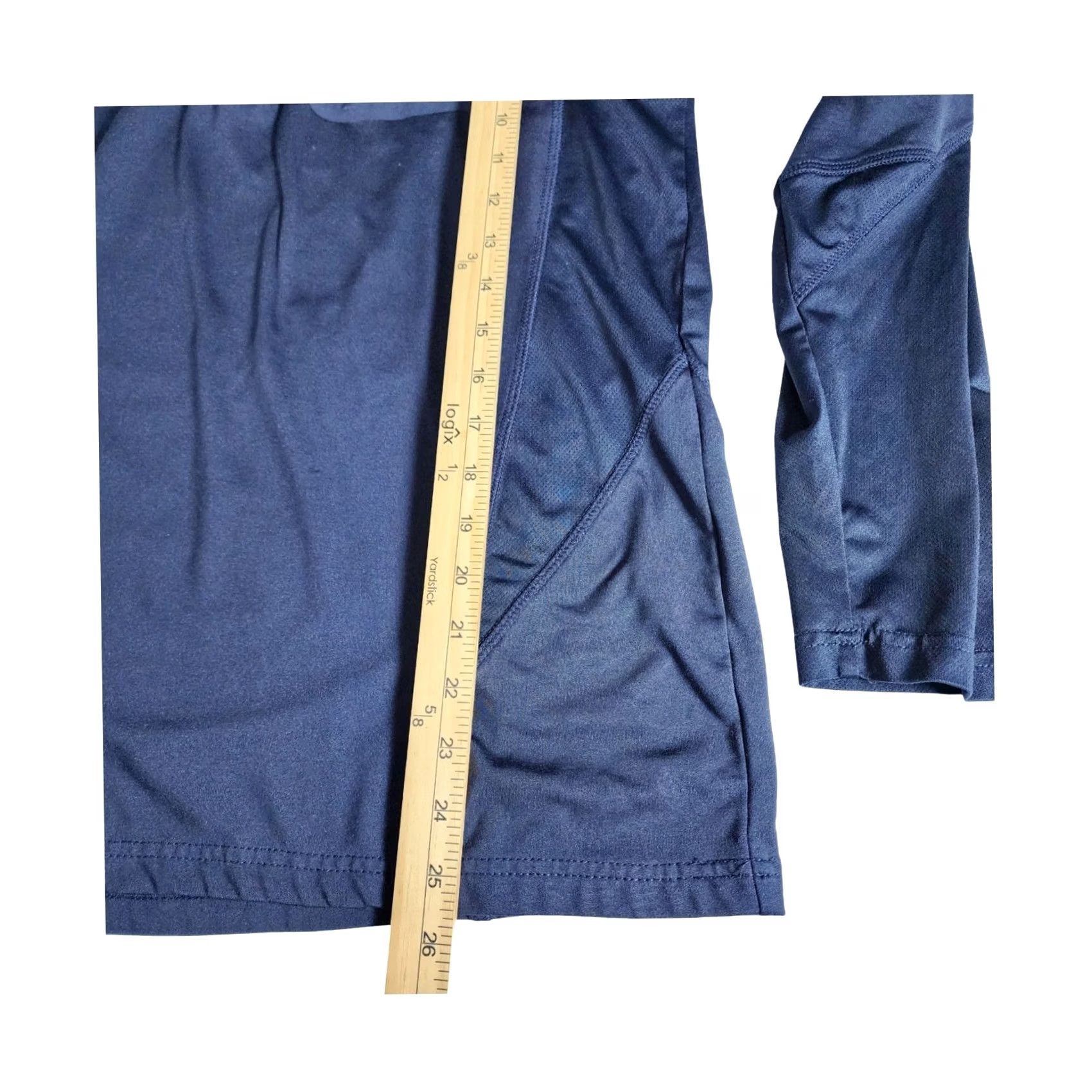 Reebok Mens Reebok Performance Pullover Shirt Medium Navy Blue Long Sleeve Quarter Zip Size US M / EU 48-50 / 2 - 4 Thumbnail