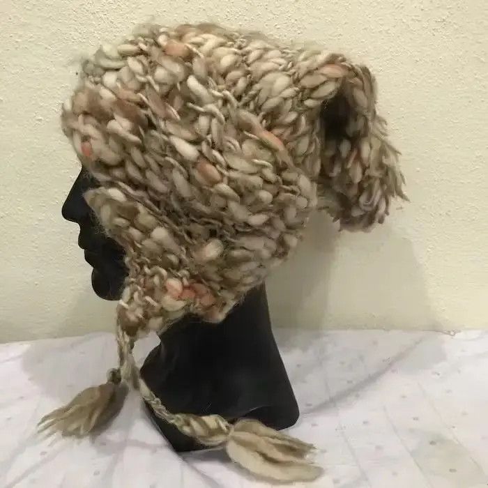 CA4LA Japanese Brand Ca4la Knit Bobble Beanie Hat Size ONE SIZE - 3 Thumbnail
