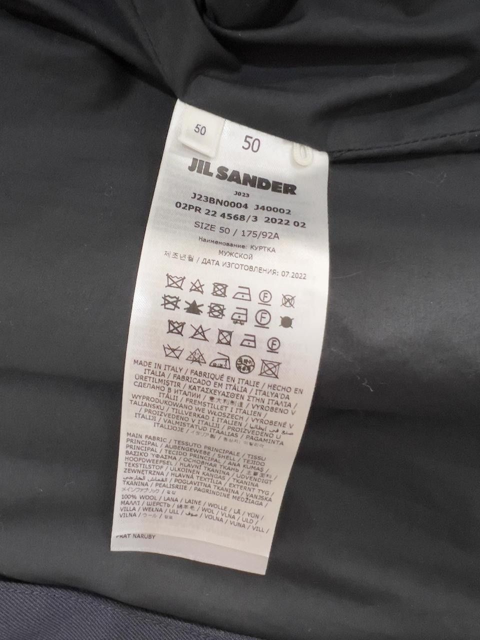 Jil Sander Jil Sander Wool Gabardine Bomber Jacket Navy Size US M / EU 48-50 / 2 - 4 Thumbnail