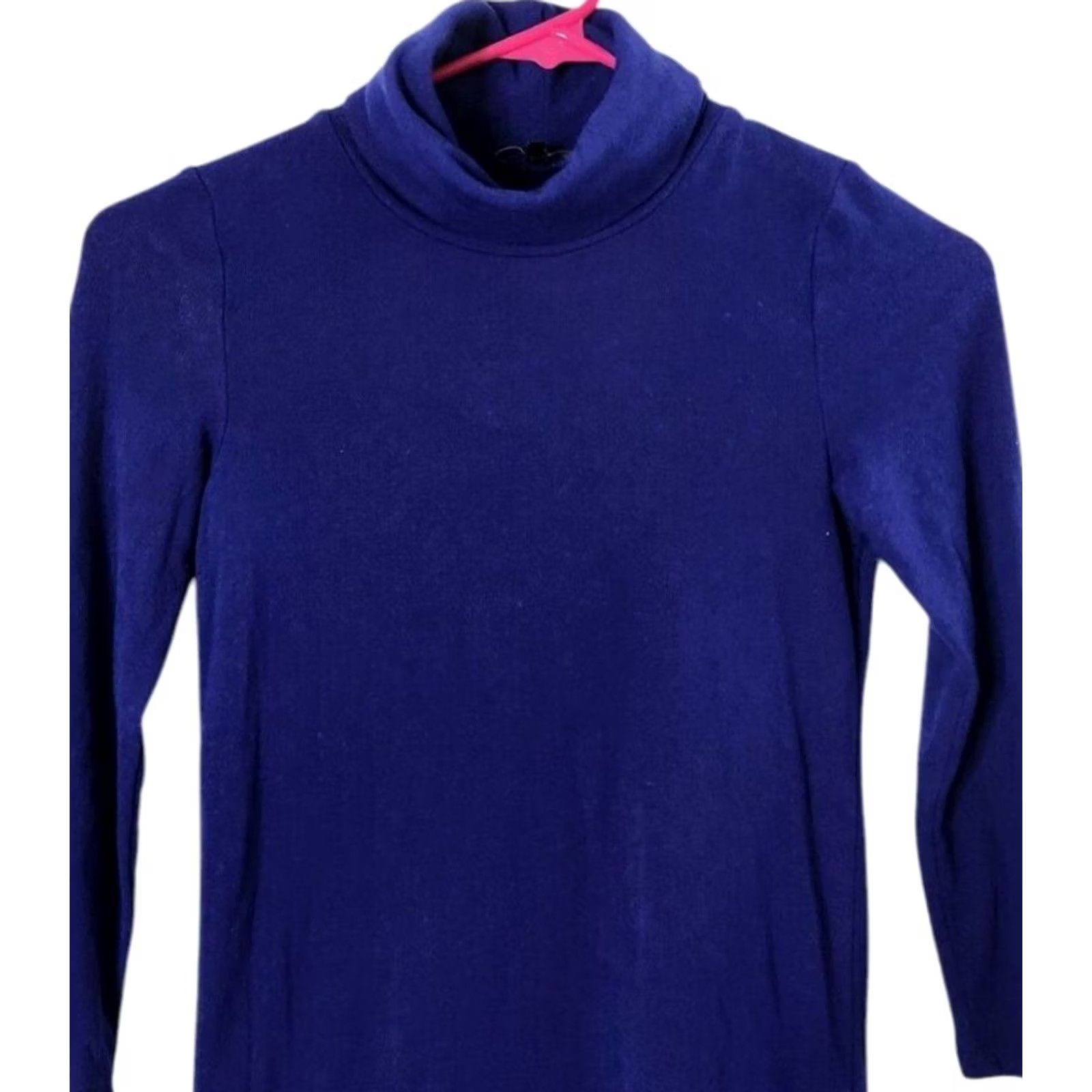 Theory Theory Pullover Shirt Womens M Turtleneck 3/4 Sleeve Modal Wool Blend Blue 90s? Size M / US 6-8 / IT 42-44 - 3 Thumbnail