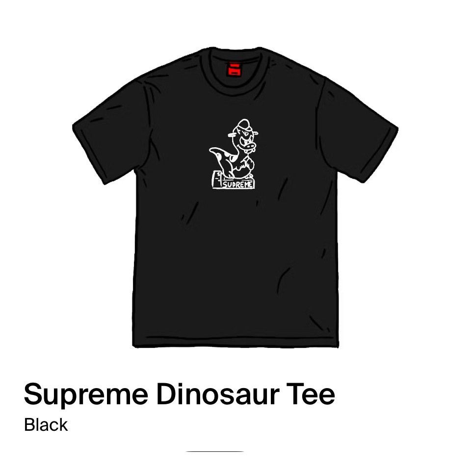 Supreme SUPREME DINOSAUR TEE MEDIUM new in plastic Size US M / EU 48-50 / 2 - 2 Thumbnail