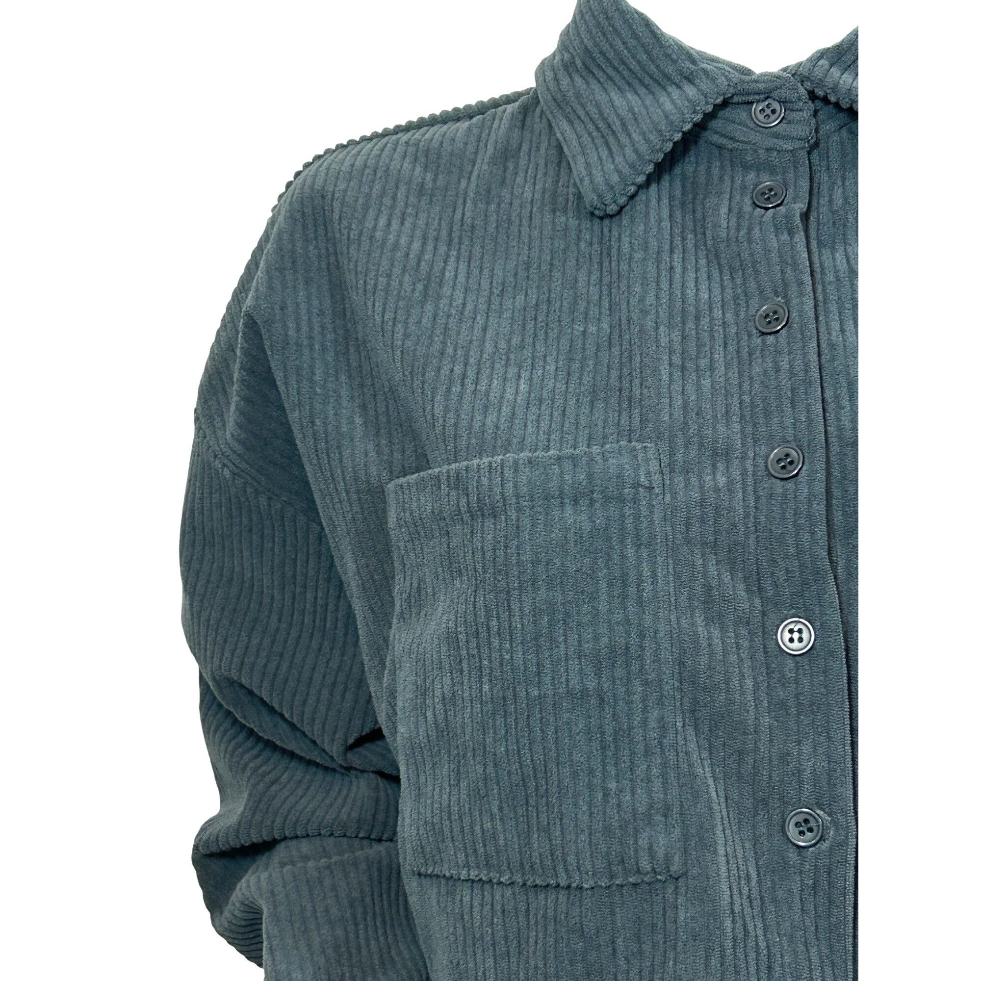 Other Sugar Rain Shacket M Greyish Blue Corduroy Shirt Jacket Coll Size M / US 6-8 / IT 42-44 - 9 Thumbnail