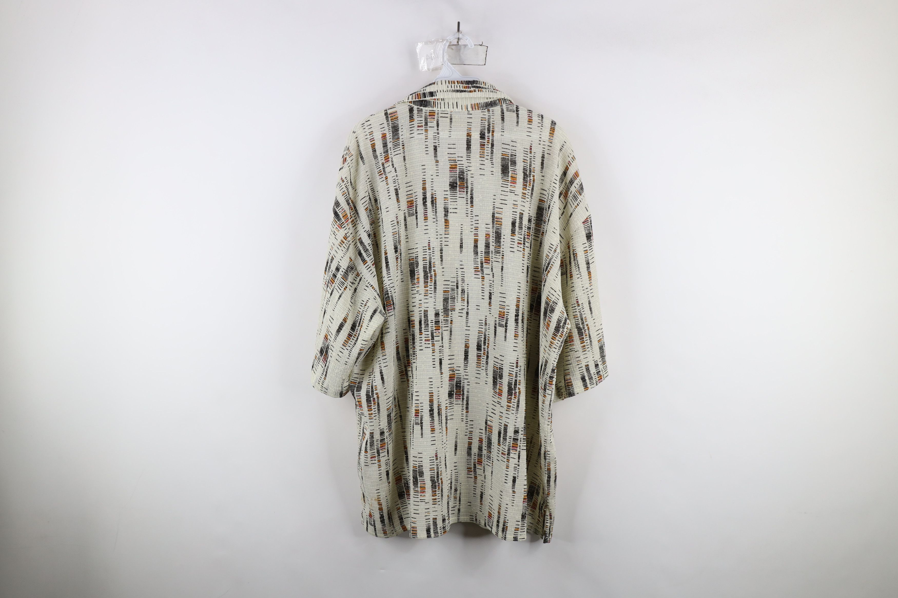 Vintage Vintage 90s Streetwear Hemp Blend Knit Baggy Button Shirt Size US XL / EU 56 / 4 - 8 Thumbnail