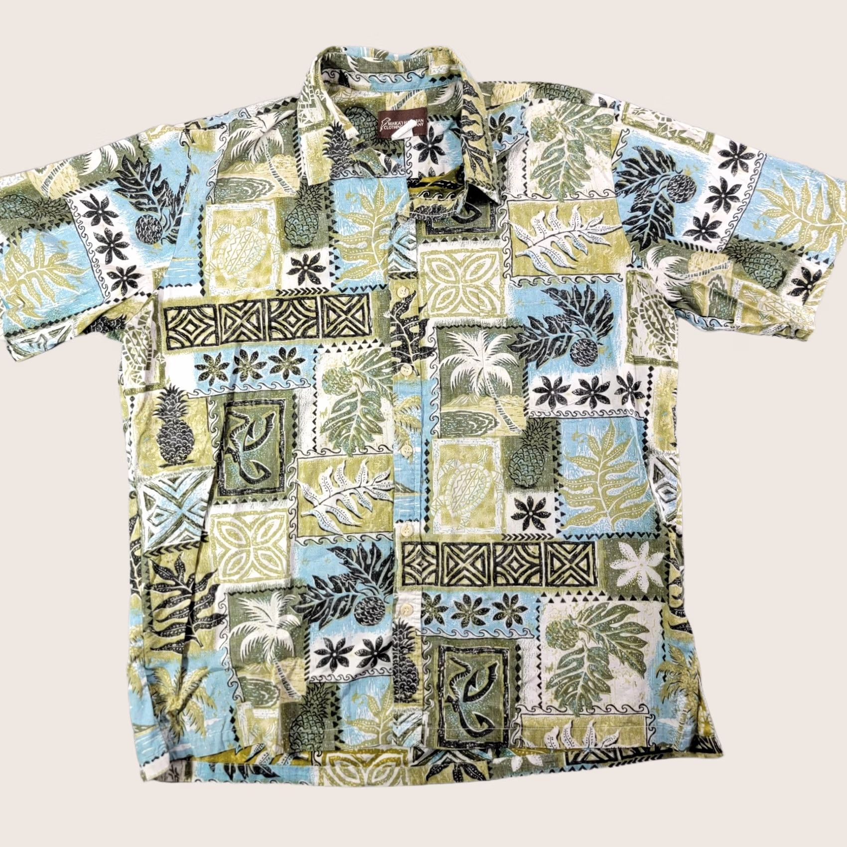 ALOHAS MAIKA'I Hawaiian Clothing Company Shirt Mens XL Multicolor Floral Aloha Hawaiian Beach Casual Button-Up Short Sleeve Size US XL / EU 56 / 4 - 1 Thumbnail