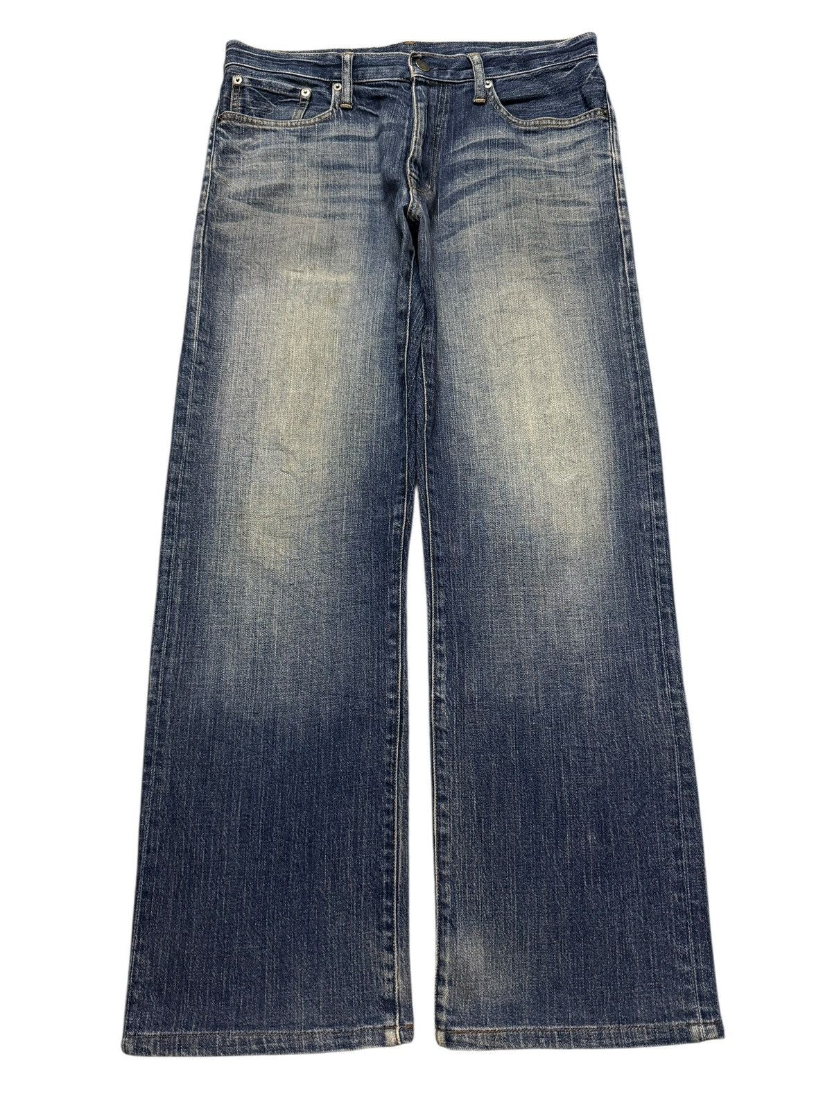 14th Addiction Vintage Y2K Japanese Brand Blue Faded Wash Relaxed Wide Leg Size US 32 / EU 48 - 1 Thumbnail