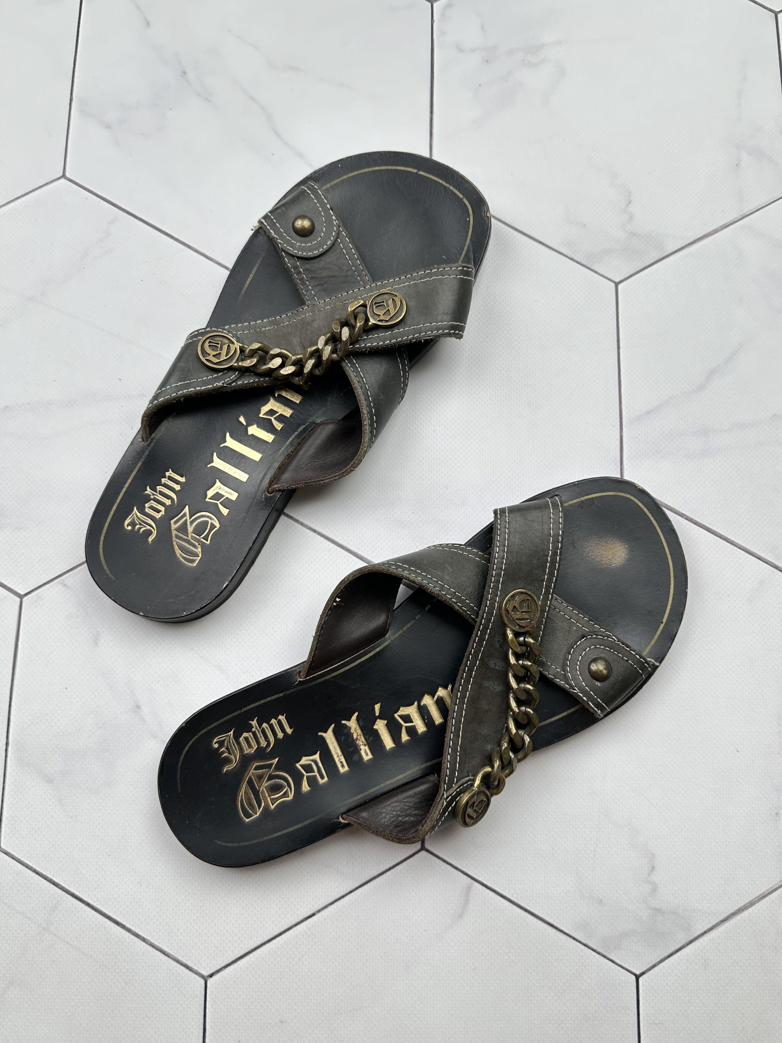 John Galliano John Galliano Vintage Rare Sandals (B62) Size US 10 / IT 40 - 1 Thumbnail