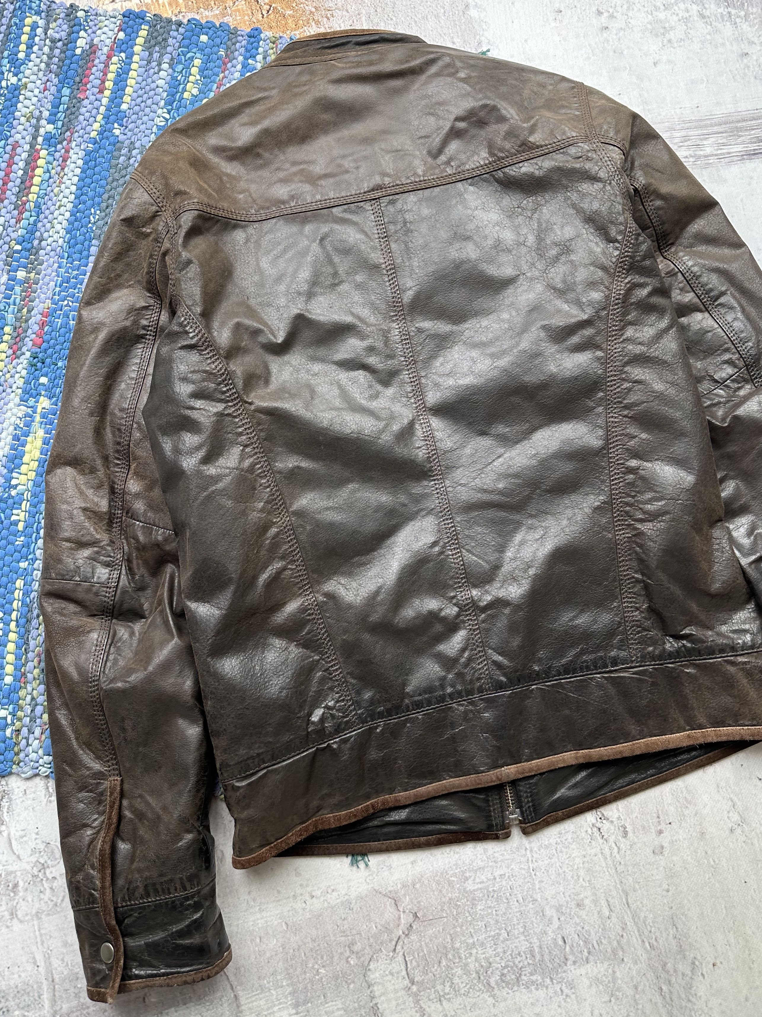 Vintage Vintage Faded Leather Jacket A77(312)D15 Size US M / EU 48-50 / 2 - 7 Thumbnail