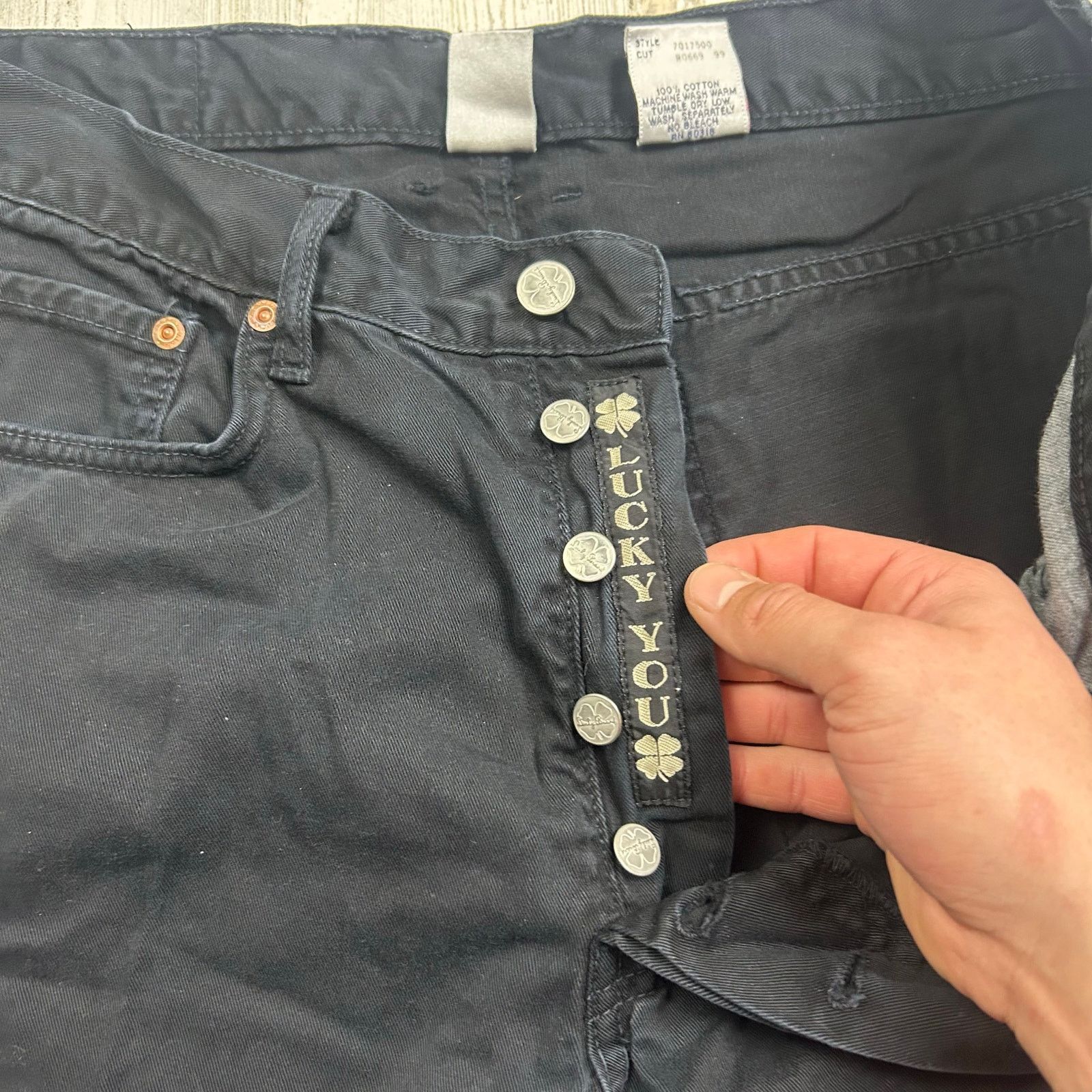 Lucky Brand × Vintage Vintage 80s Lucky Brand Dungarees Jeans Size US 34 / EU 50 - 4 Thumbnail