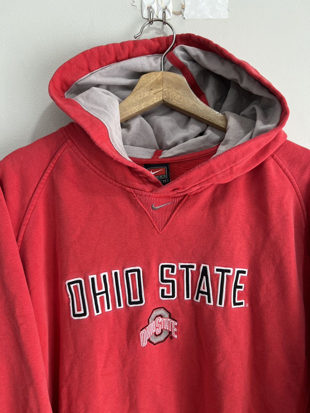 Nike Vintage Nike Center Swoosh Hoodie Check Size US XL / EU 56 / 4 - 2 Thumbnail