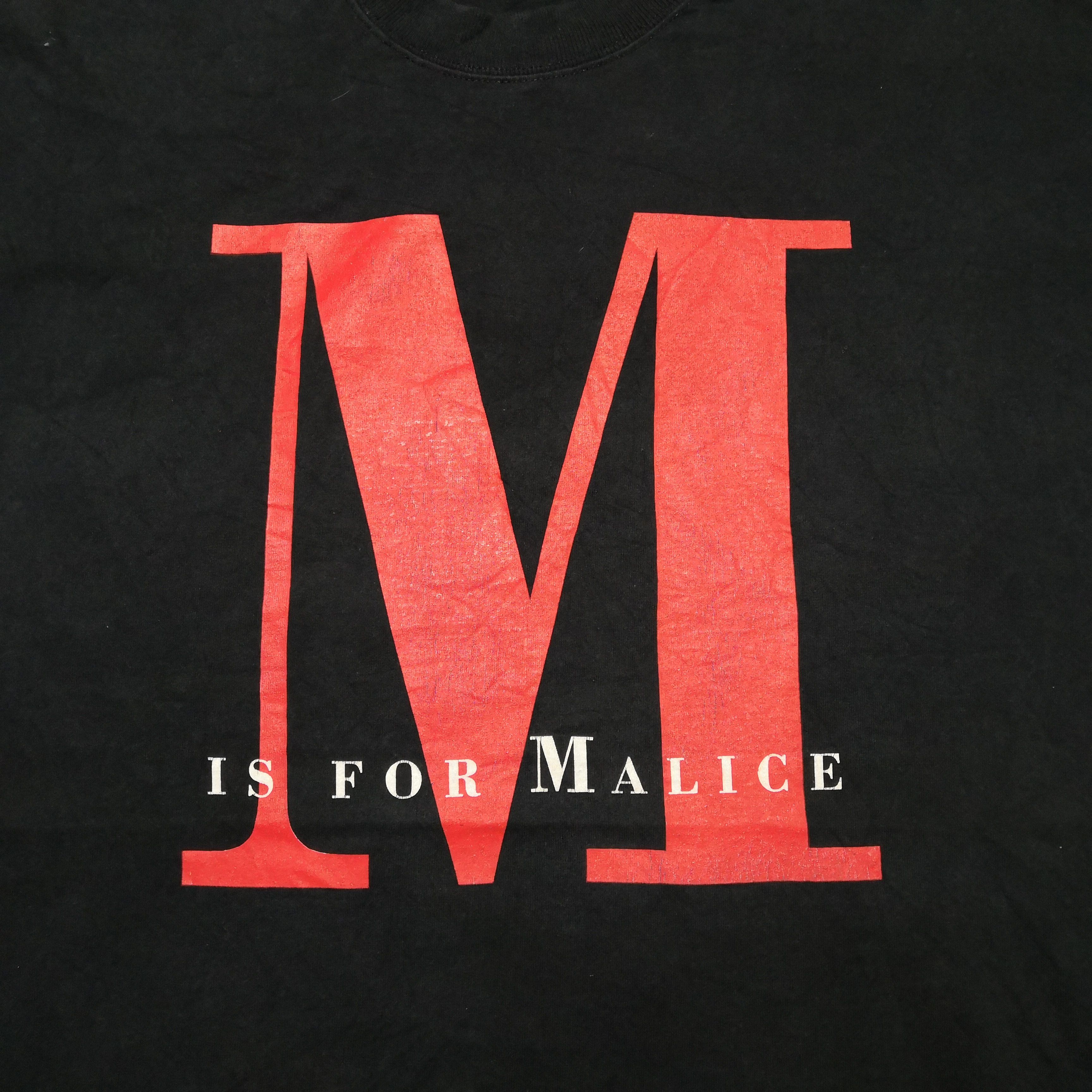 Vintage Vintage 'M' for Malice T-Shirt Novelty by Sue Grafton Tees Size US XL / EU 56 / 4 - 3 Thumbnail