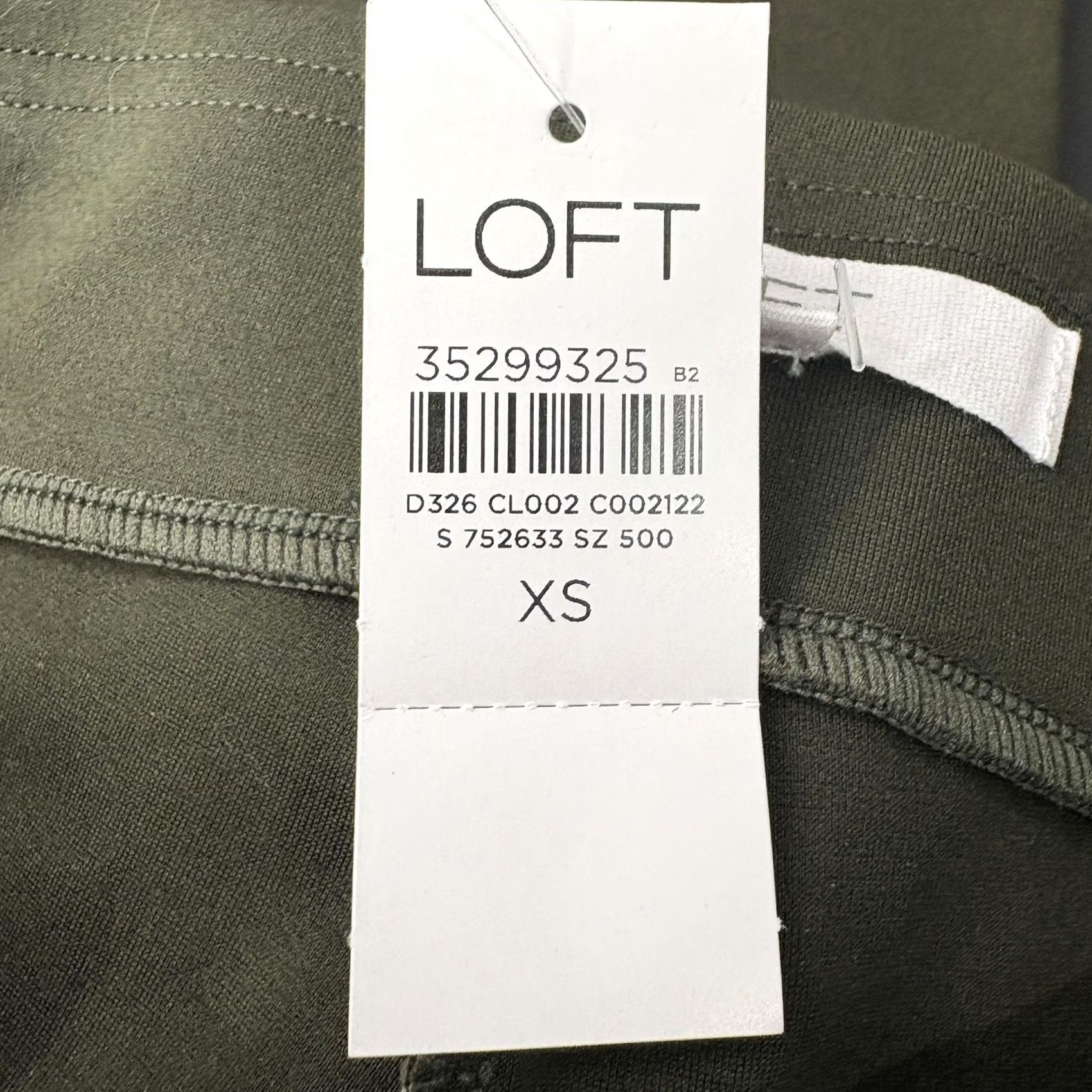 Loft LOFT Dress Pants Womens XS Green Ponte Straight Leg Pull On Stretch Career NWT Size 26" / US 2 / IT 38 - 4 Thumbnail