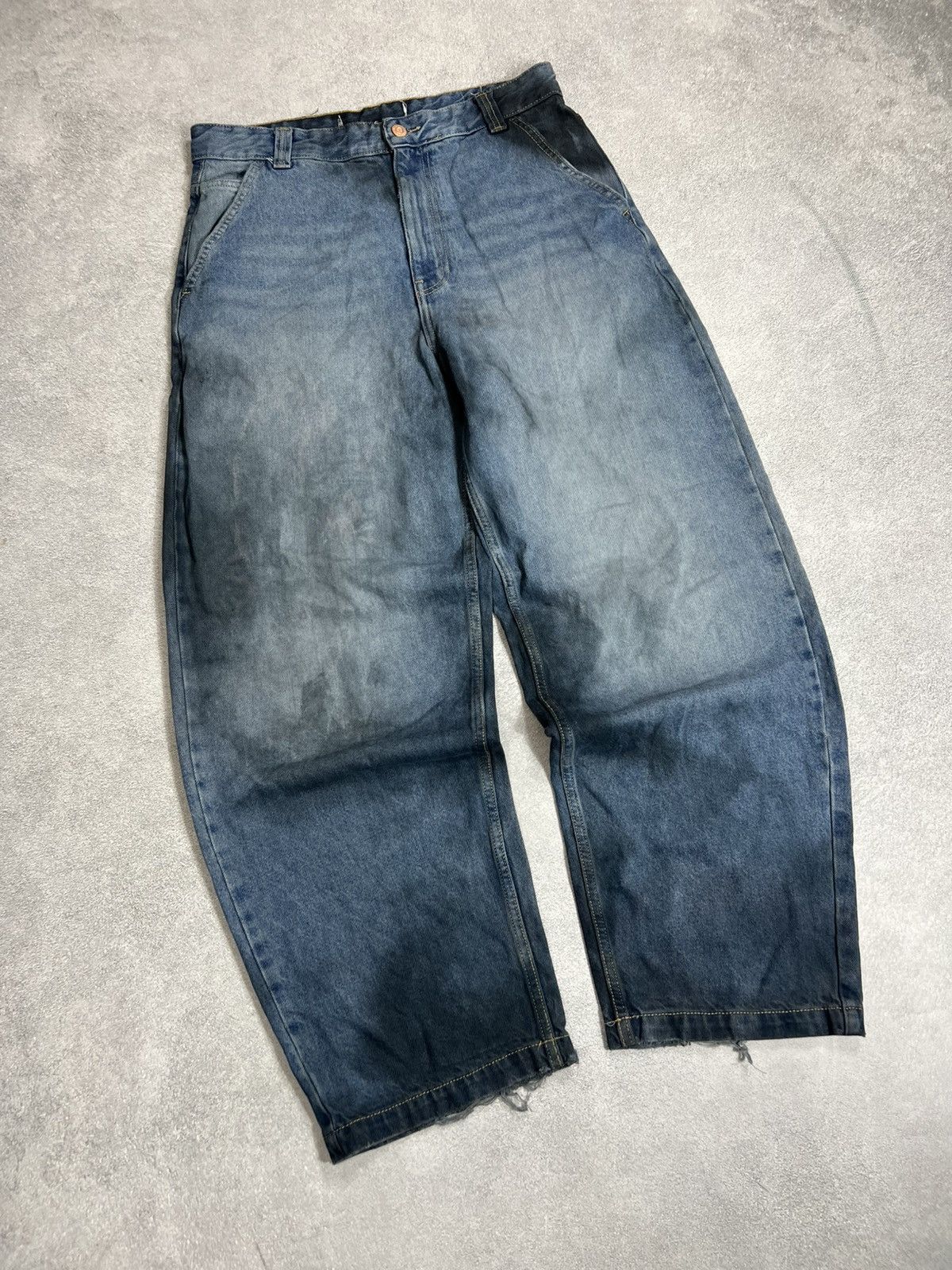 Japanese Brand vtg if6was9 type baggy distressed balenci type jeans 90s Size US 31 - 3 Thumbnail