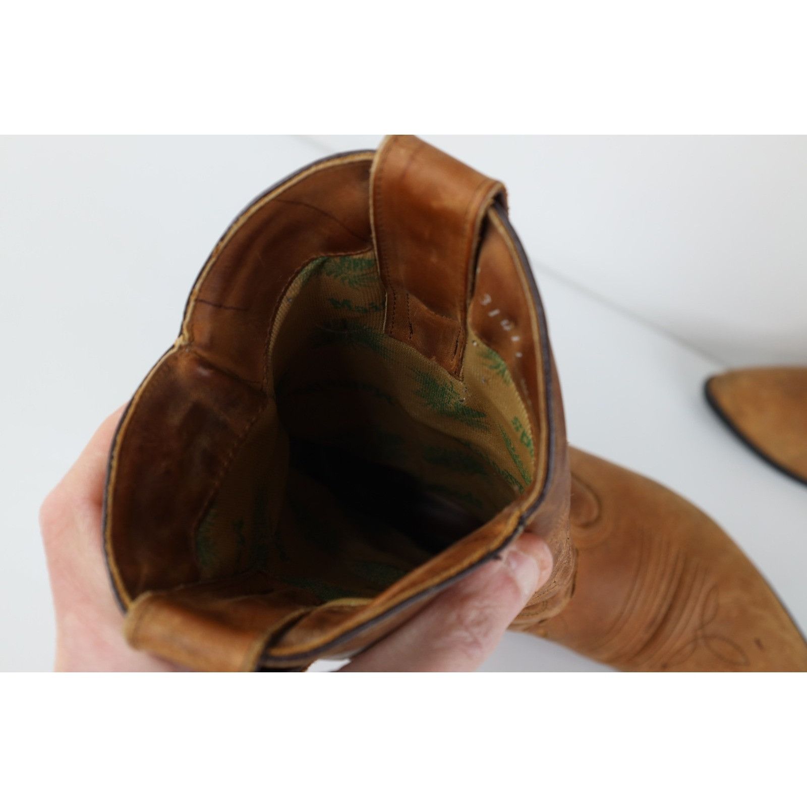 Vintage Vintage 70s 80s Streetwear Braided Leather Cowboy Boots Size US 6 / IT 36 - 10 Thumbnail