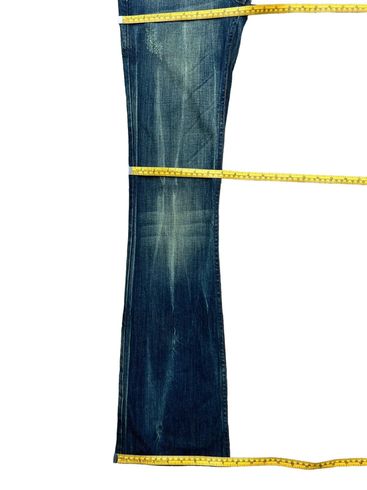 Armani Exchange Armani Exchange Punk Gothic Wings Flare Lowrise Jeans 29x34 Size 29" - 13 Thumbnail