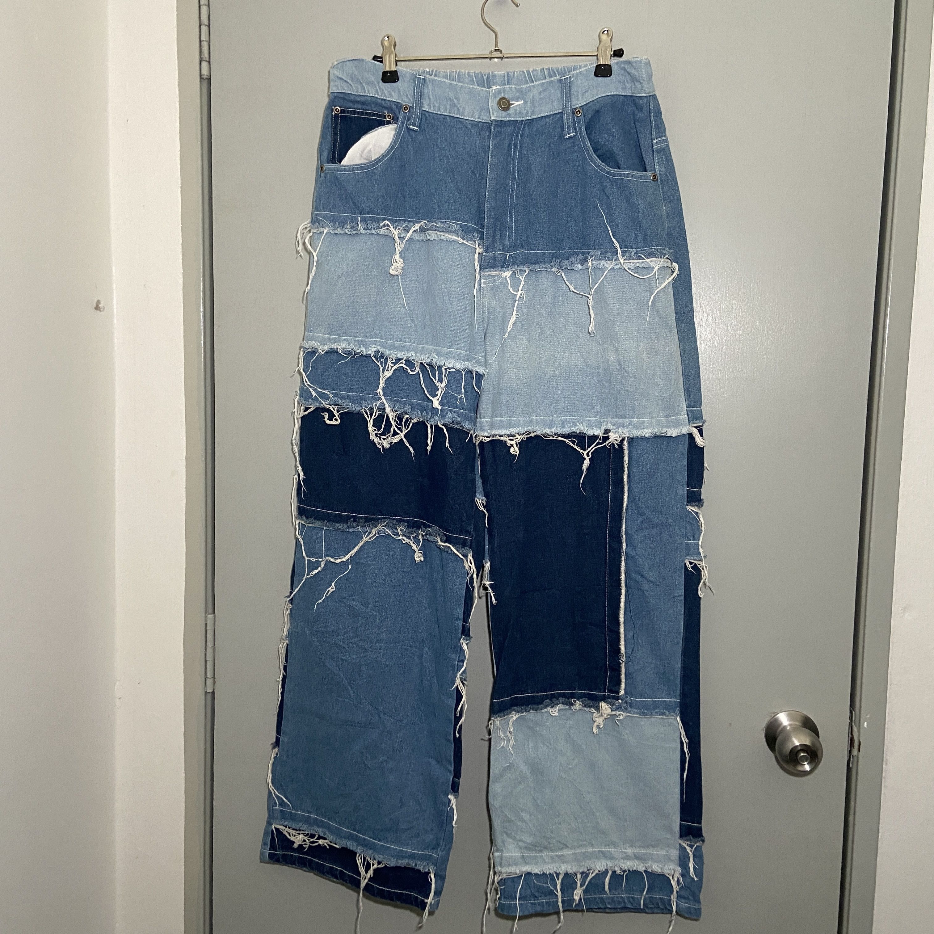 Jungle storm Hagi Patchwork Loose Jeans