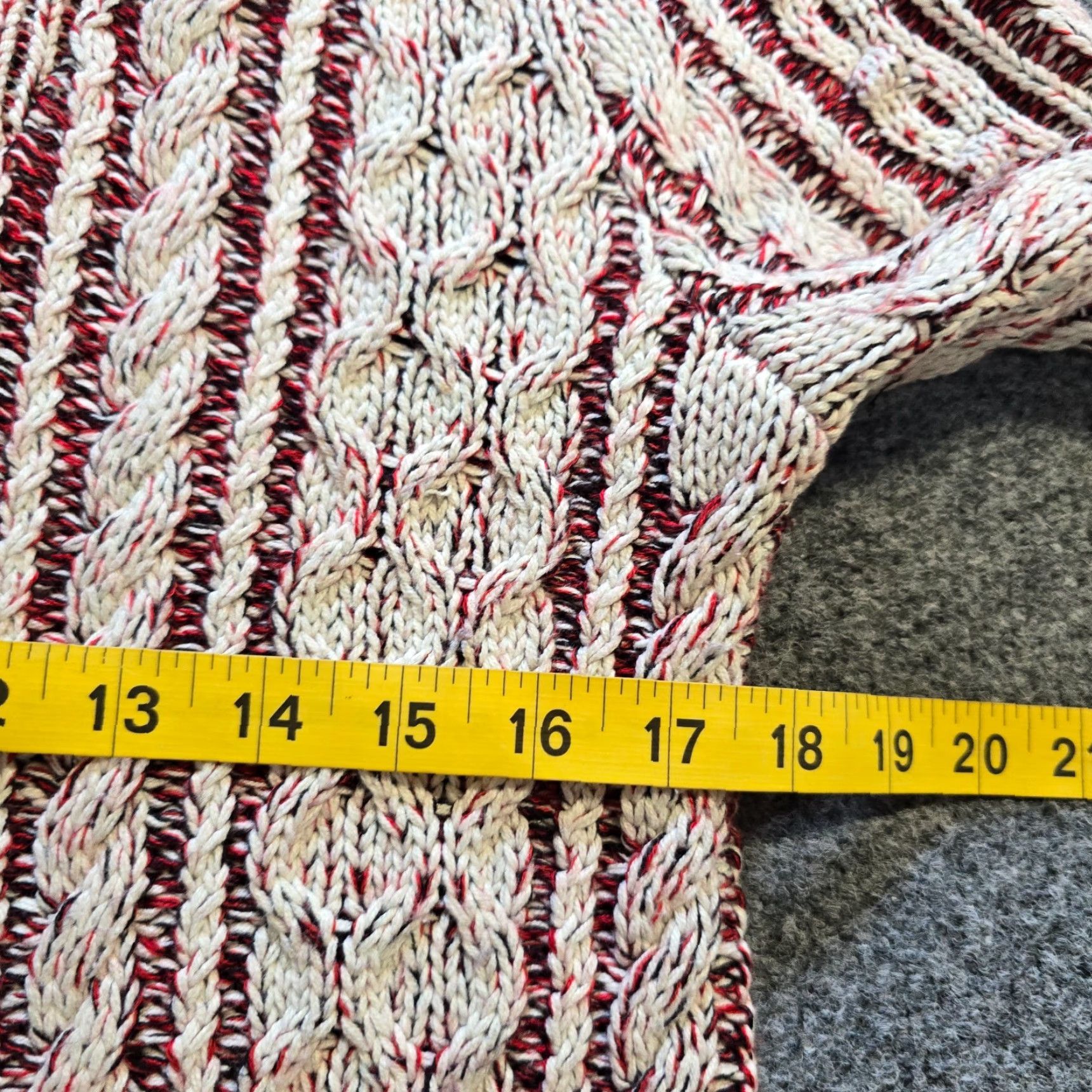 Soft Surroundings Soft Surroundings Sweater Womens Size S Red Cable Knit 1/4 Zip Casual Pullover Knit Classic Heavyweight Fall Winter Spring Mens? Girls? Size S / US 4 / IT 40 - 7 Thumbnail